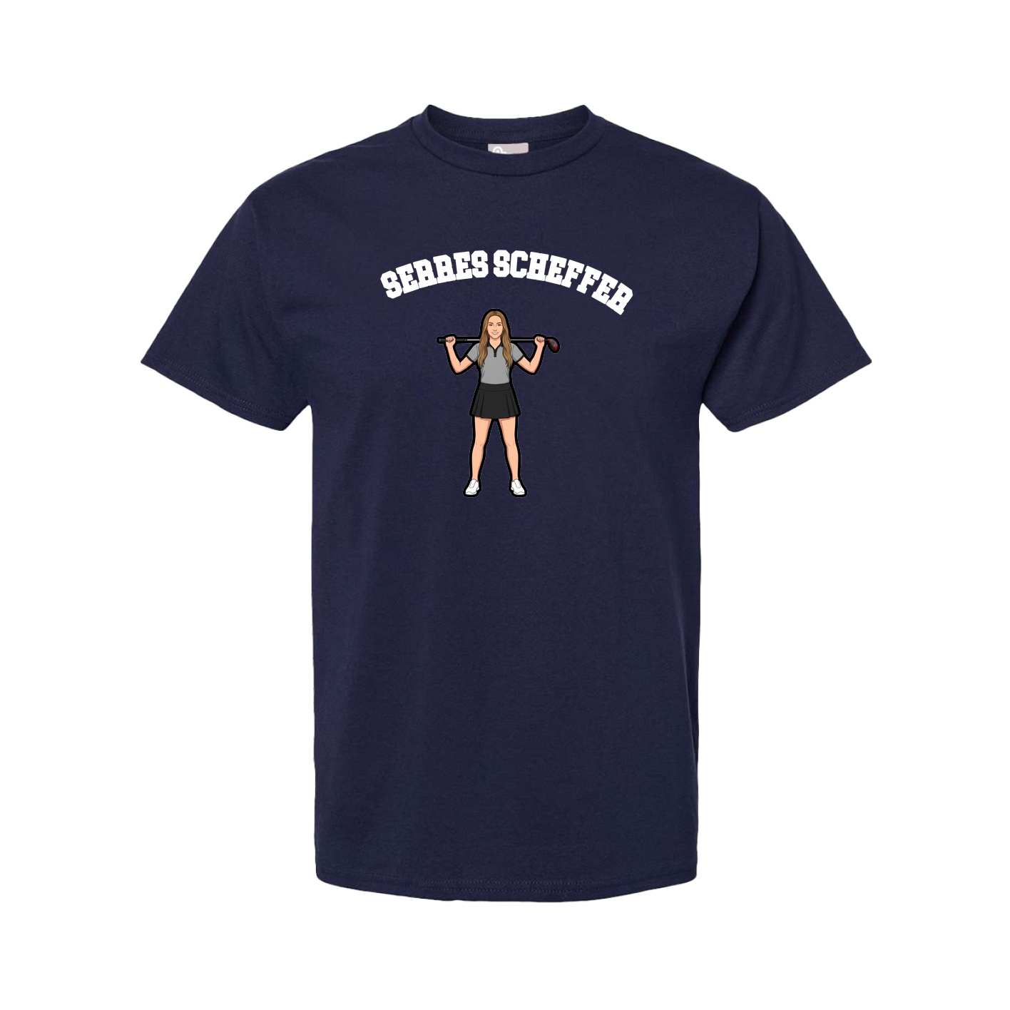 Youth Tee — Shirsey Arch in Navy