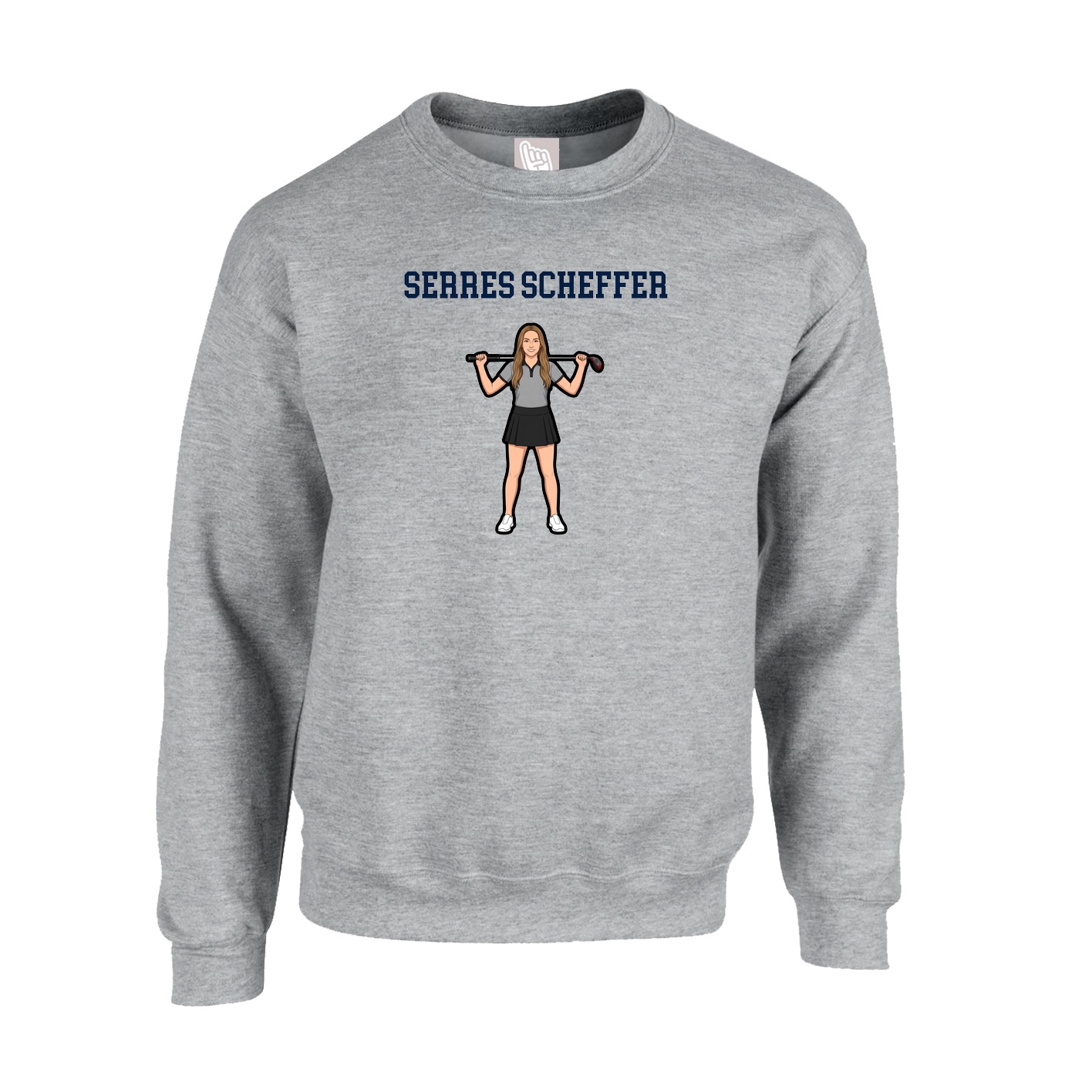 Fleece Crew — Shirsey in Grey