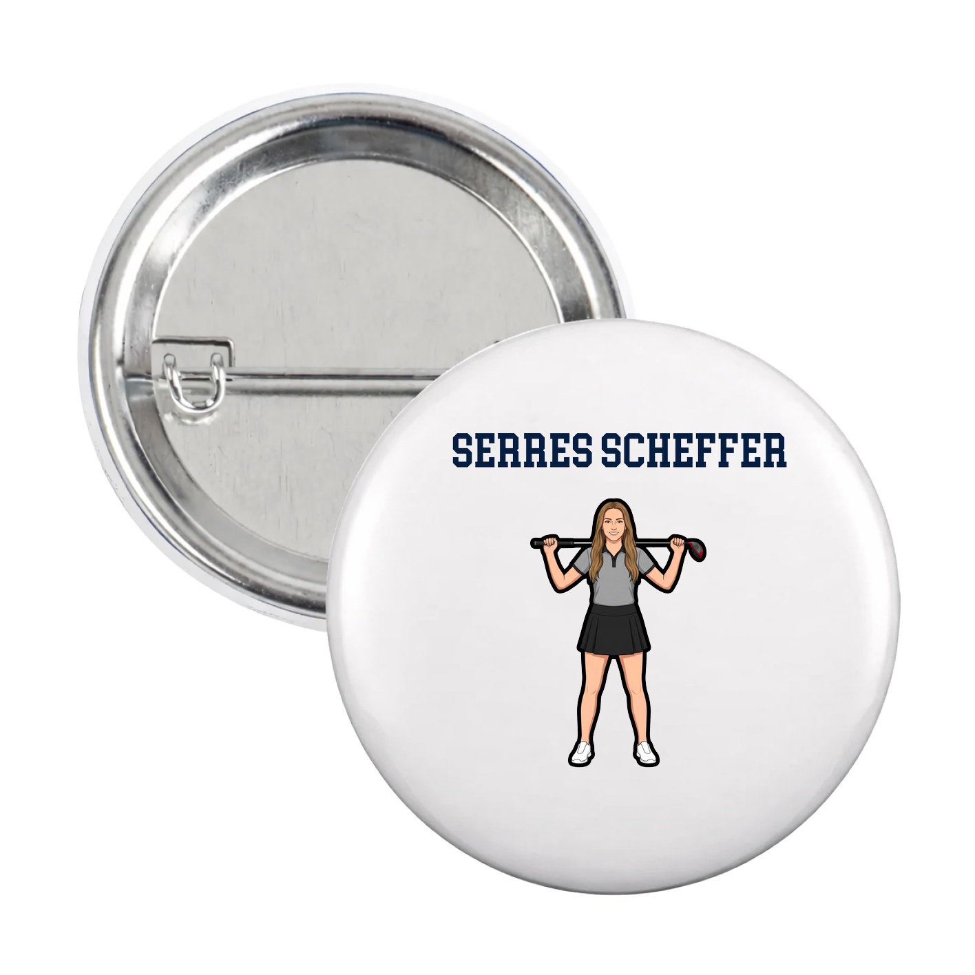 Game Day Button — Shirsey in White