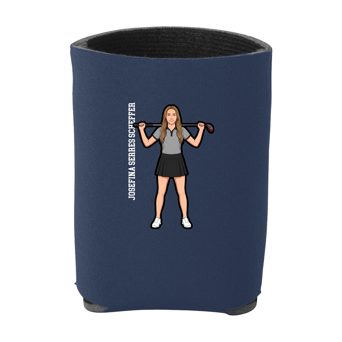 Can Holder — Name Vertical in Navy