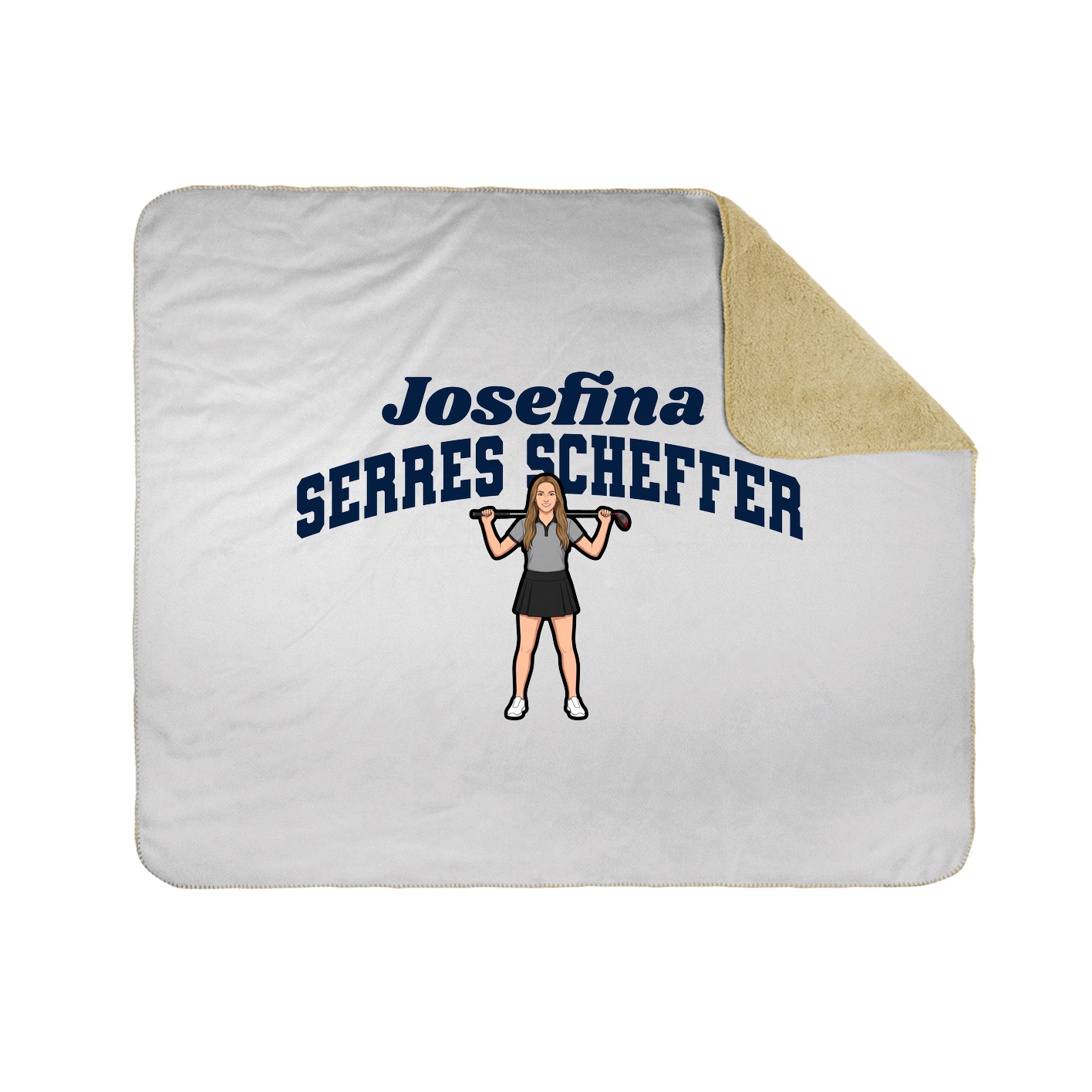 Throw Blanket — Signature Arch in White