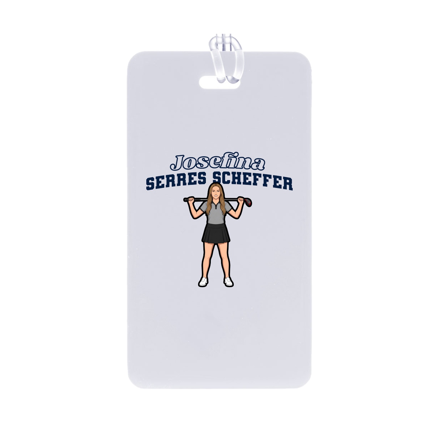 Bag Tag — Name Arch in Classic