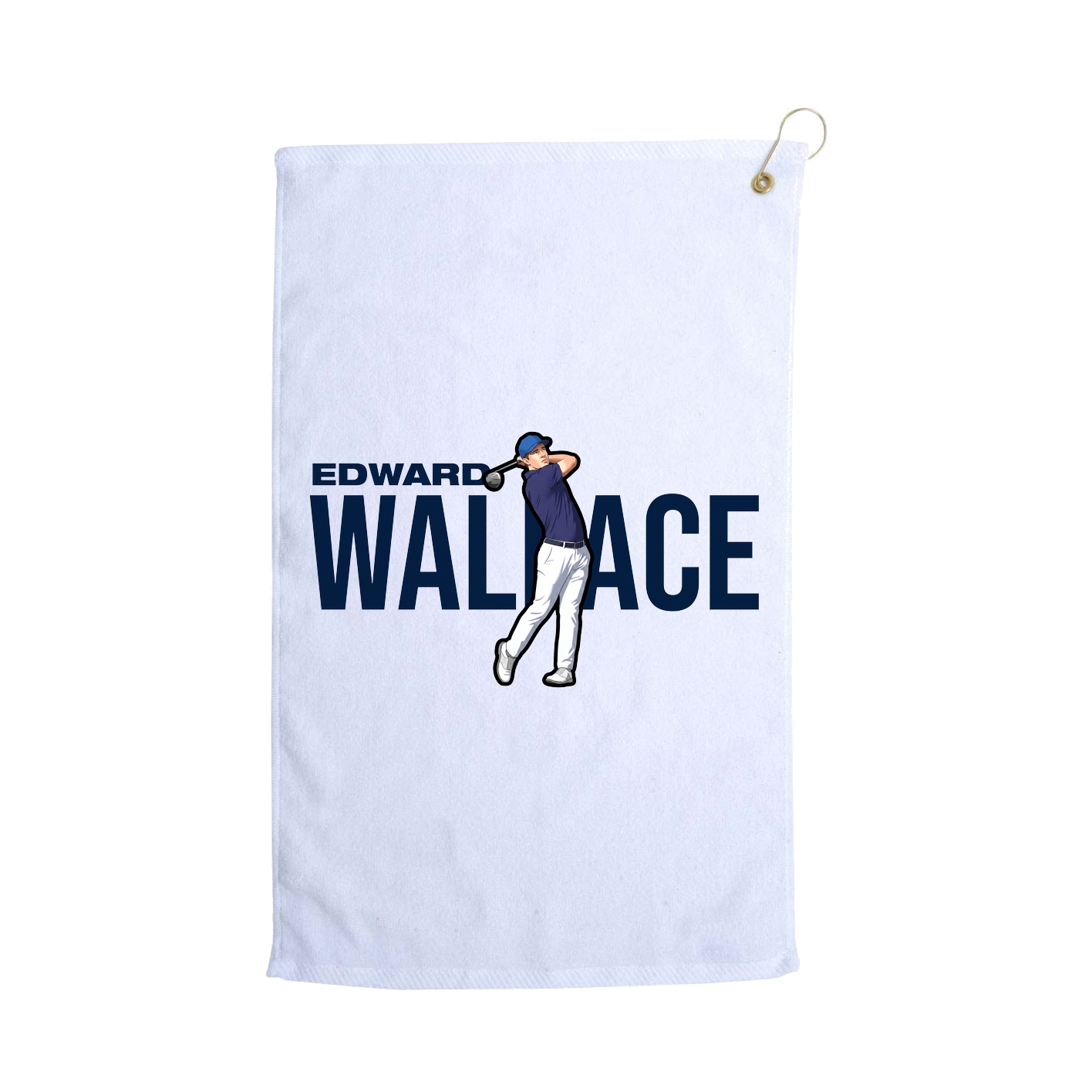 Golf Towel — Player Name in White