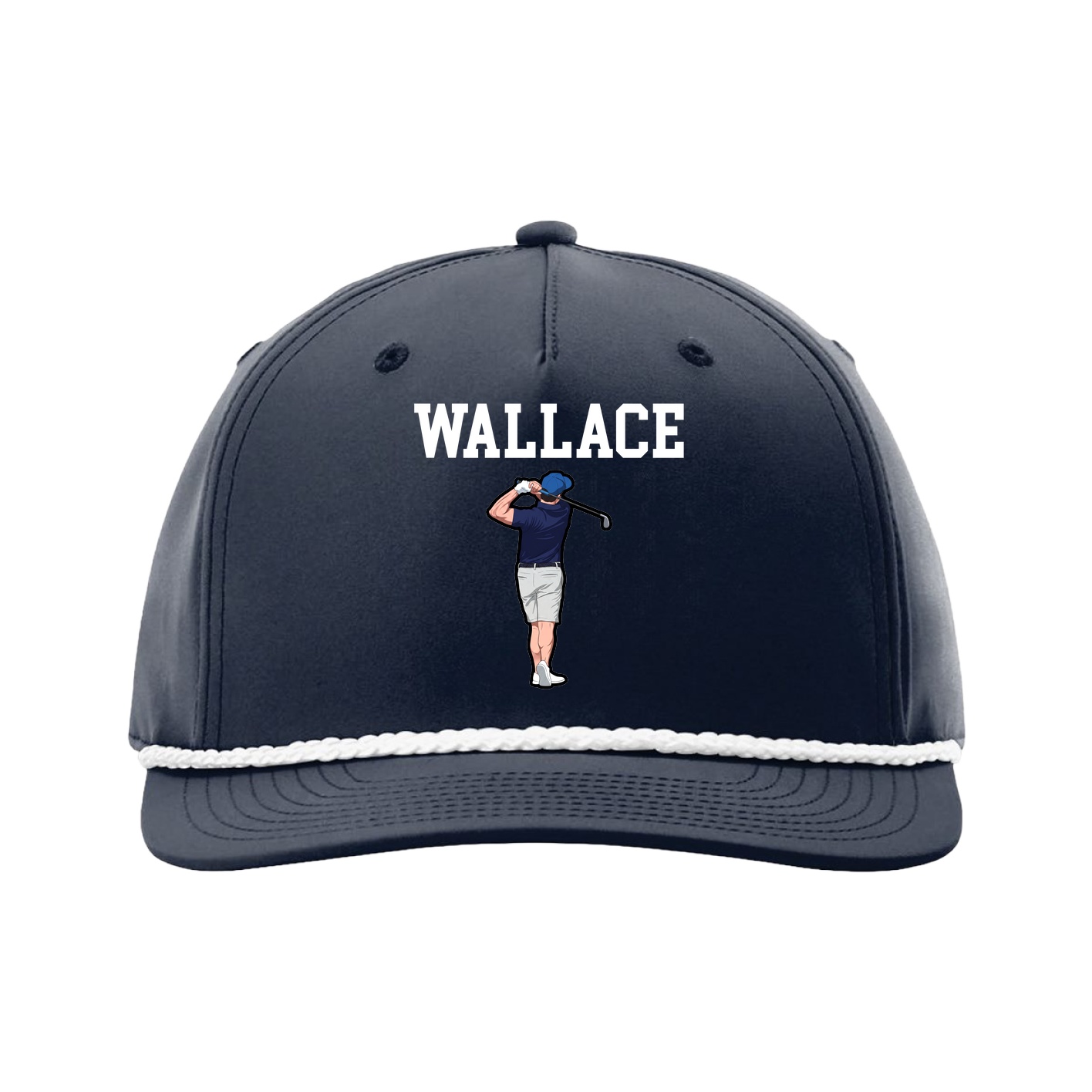 Five-Panel Classic Rope Cap — Shirsey in Navy