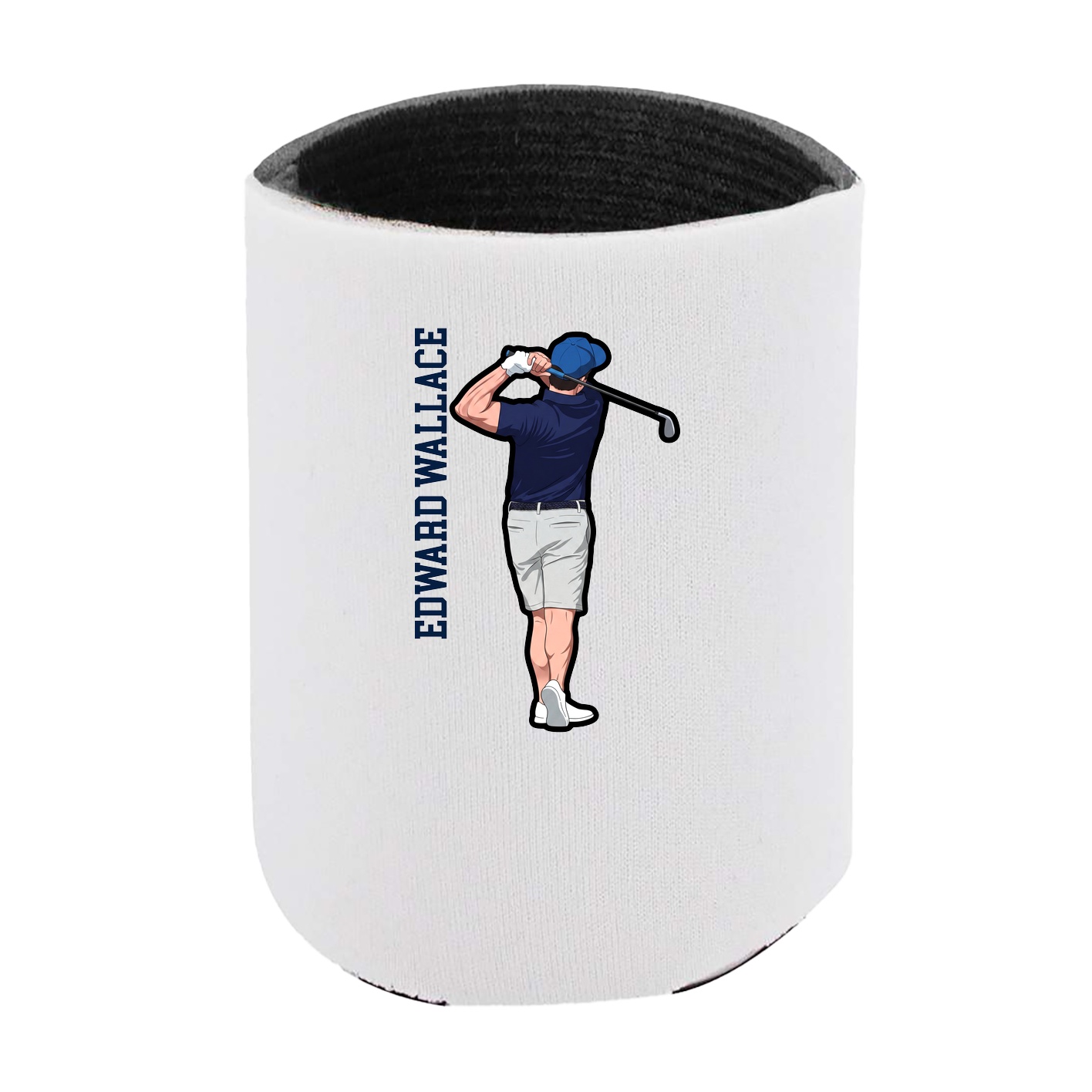 Can Holder — Name Vertical in White