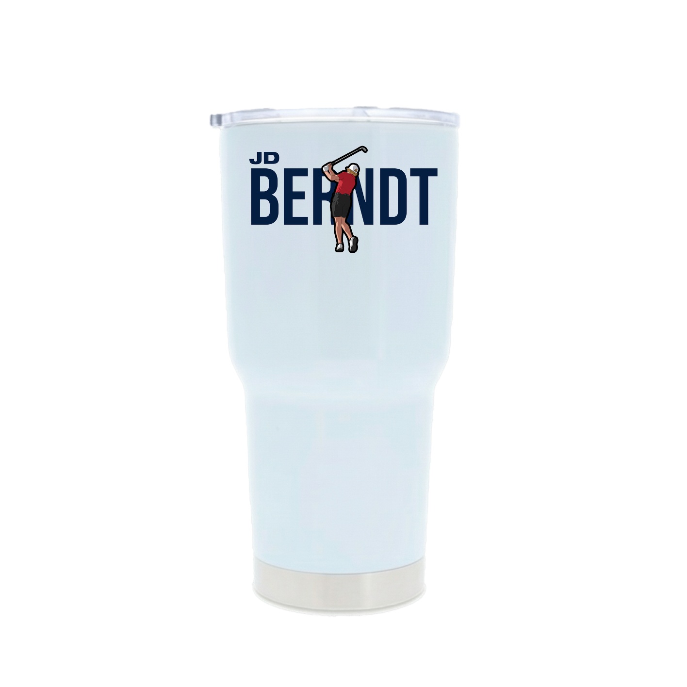 30oz Stainless Steel Tumbler — Player Name in White