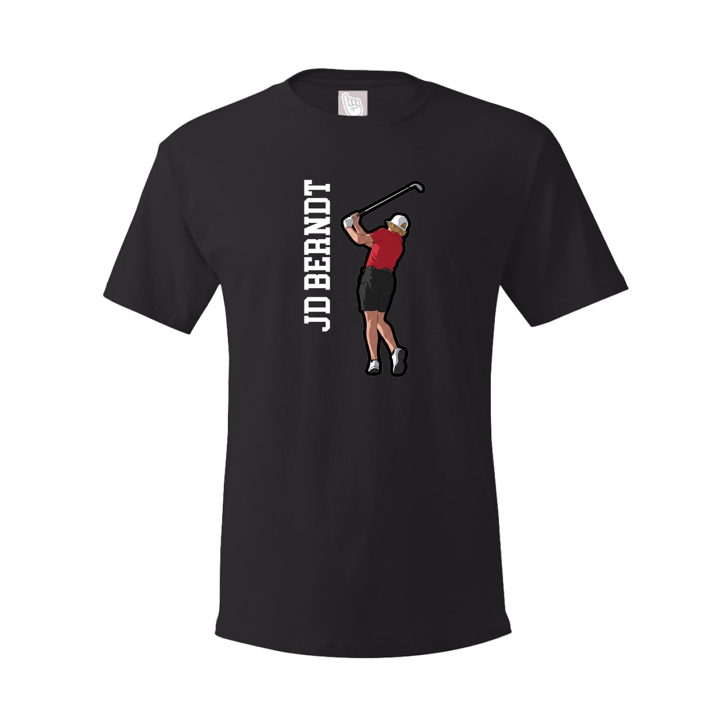 Tee — Name Vertical in Black