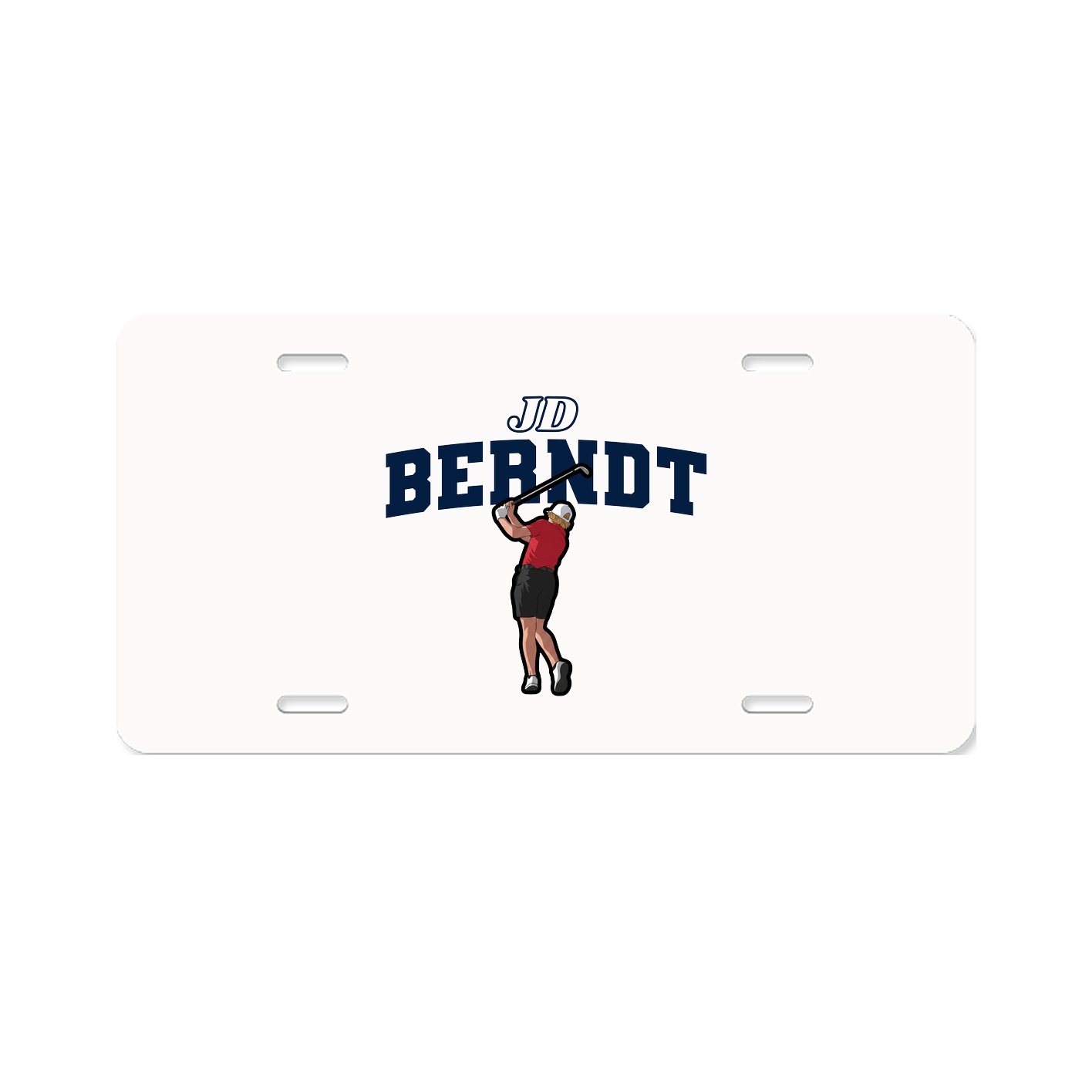 License Plate — Name Arch in Classic