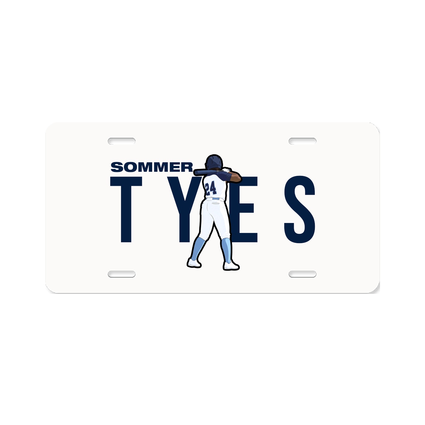 License Plate — Player Name in Classic