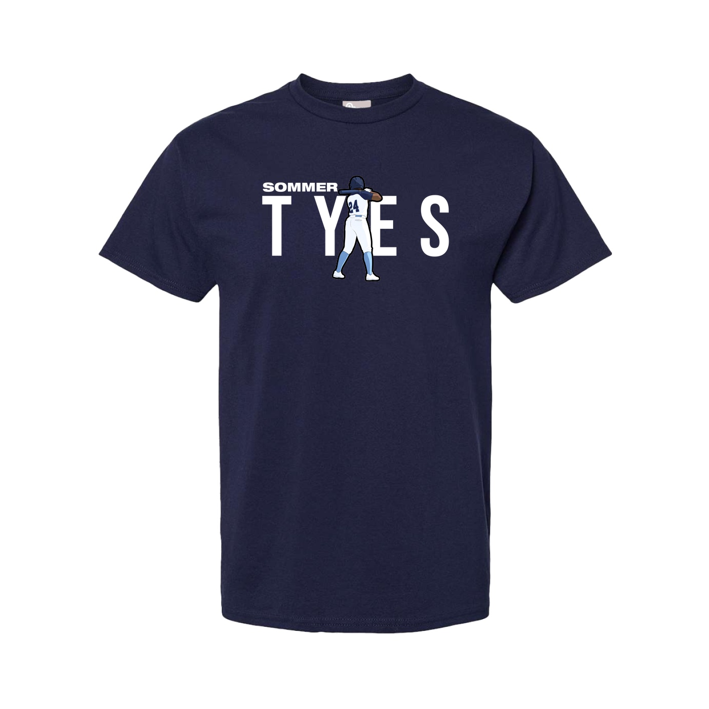 Youth Tee — Player Name in Navy