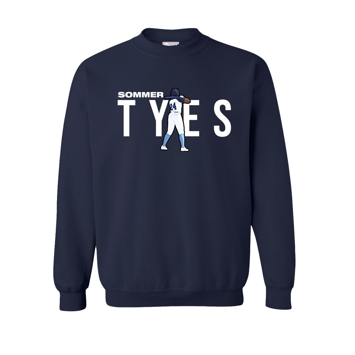 Fleece Crew — Player Name in Navy