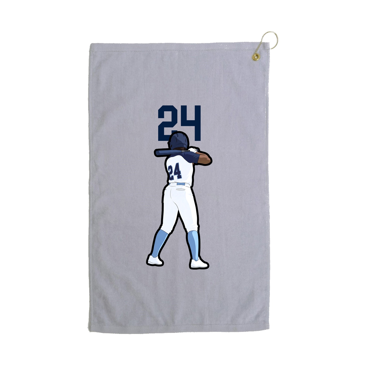 Golf Towel — Number Top in Grey