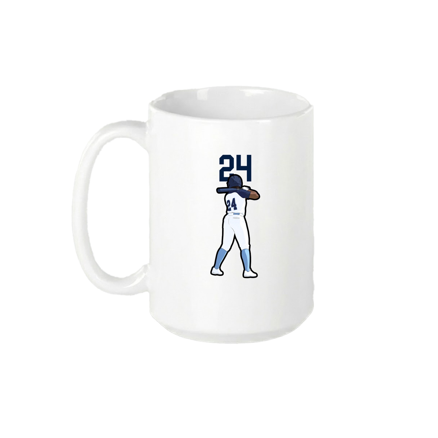 15oz Coffee Mug — Number Top in White