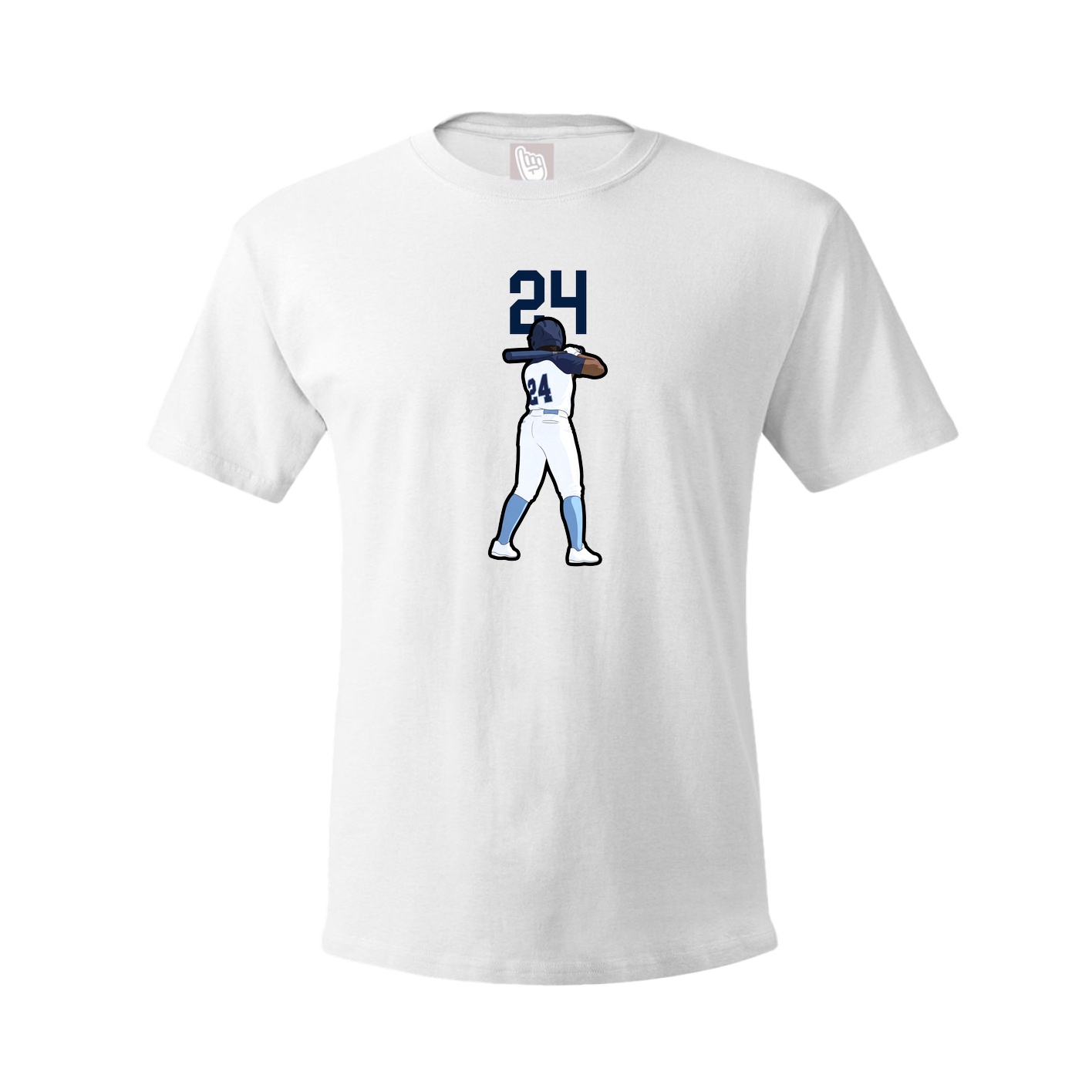 Youth Tee — Number Top in White