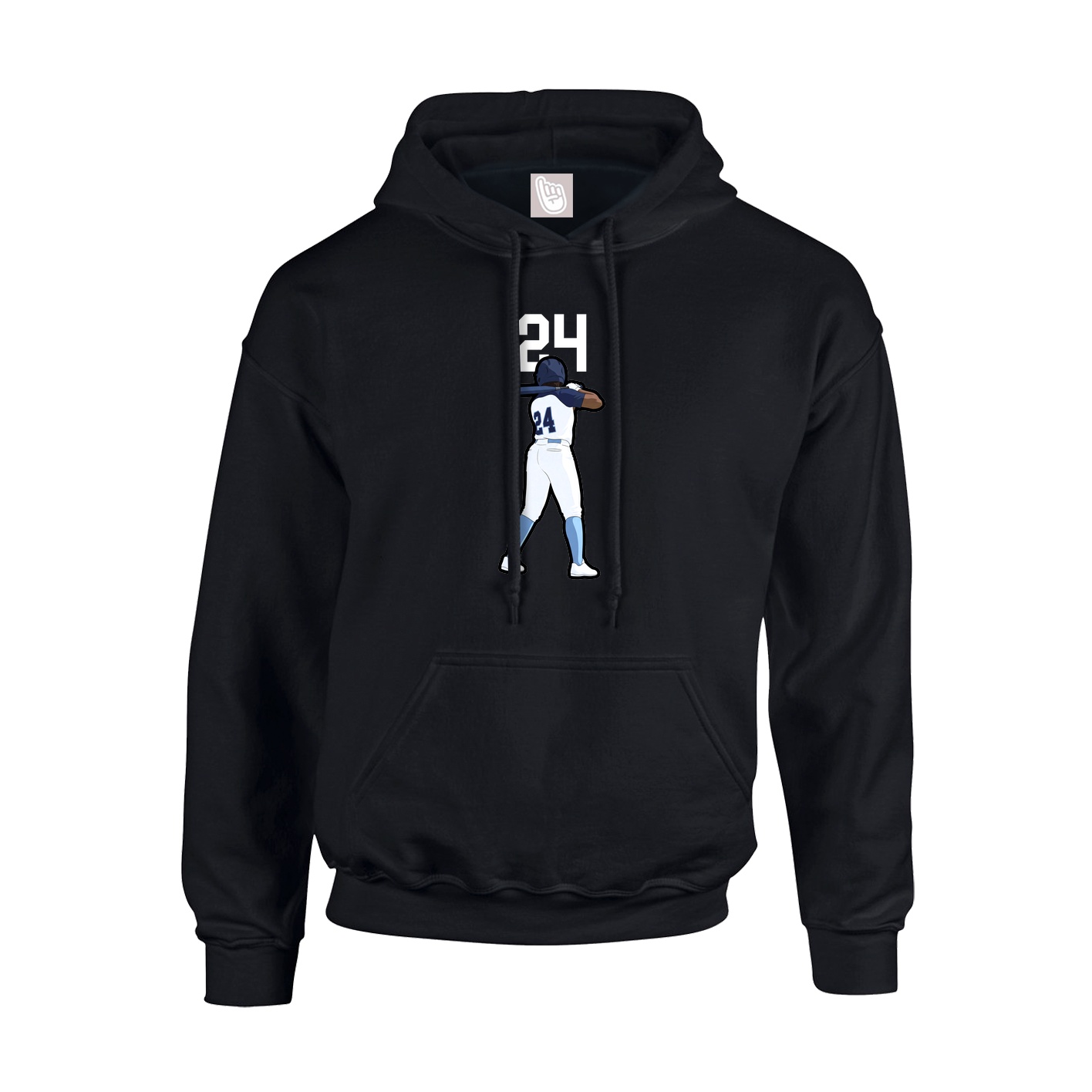 Hoodie — Number Top in Black