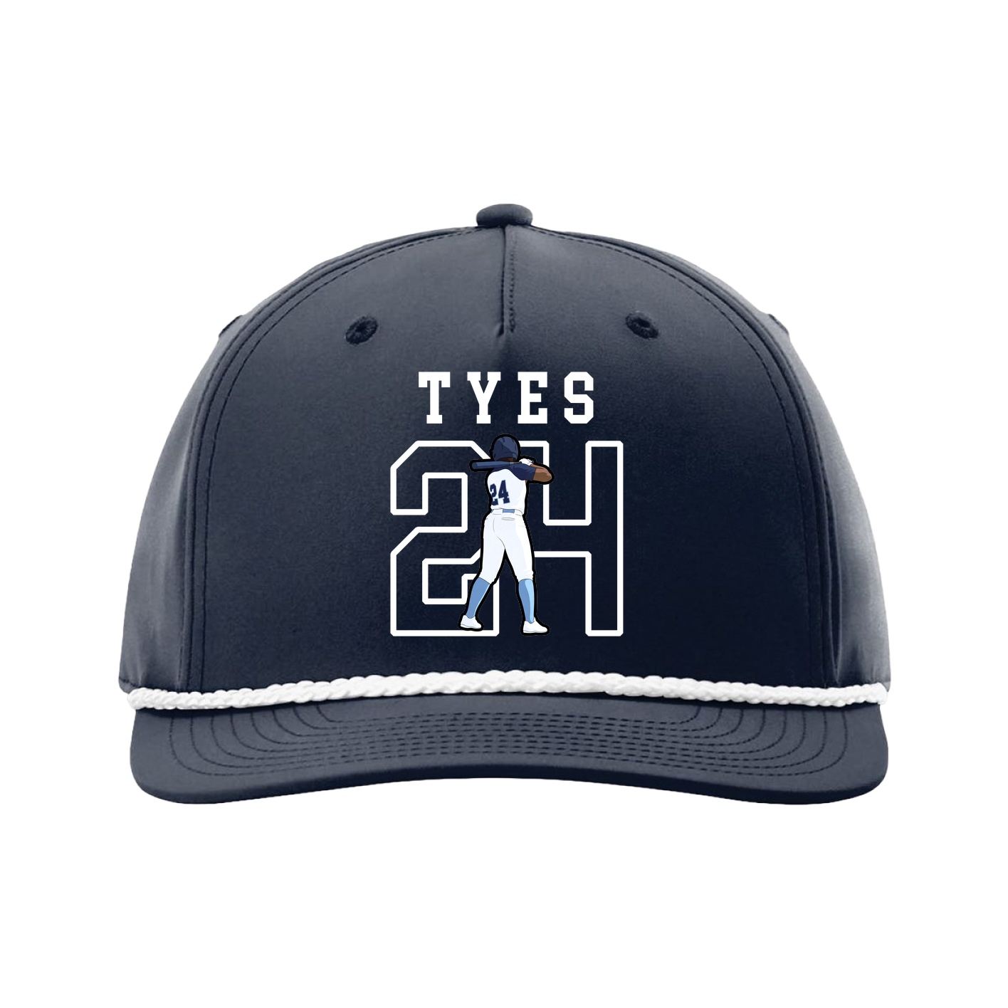 Five-Panel Classic Rope Cap — Shirsey in Navy