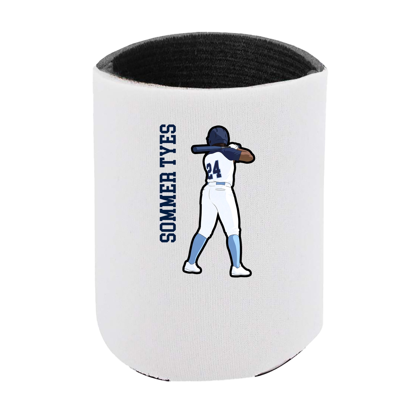 Can Holder — Name Vertical in White