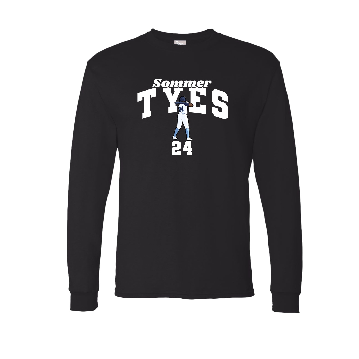 Long Sleeve Tee — Signature Arch in Black