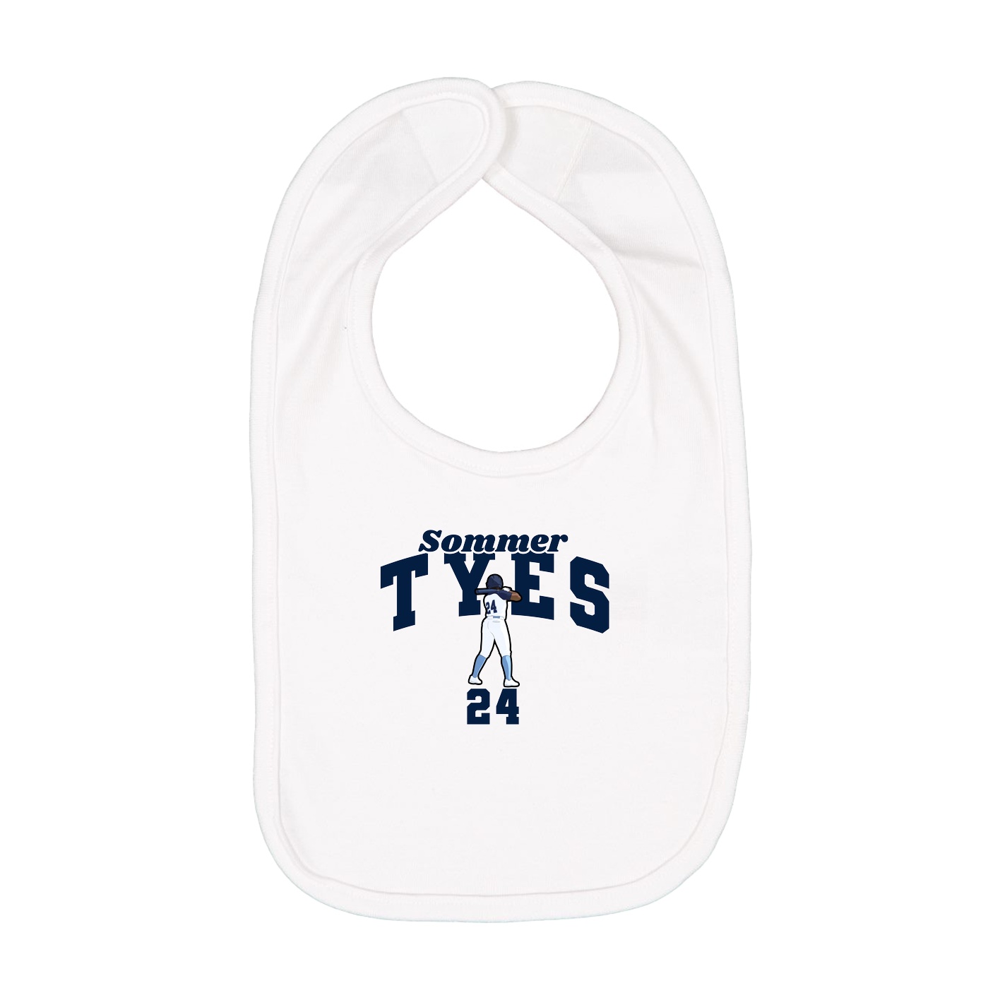Infant Bib — Signature Arch in White