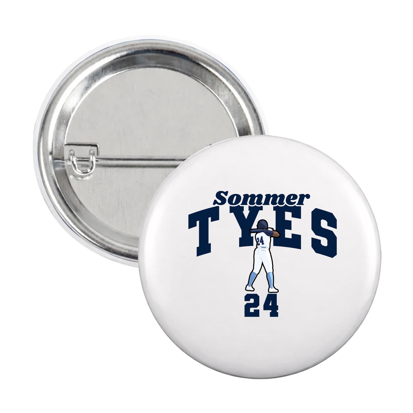 Game Day Button — Signature Arch in White