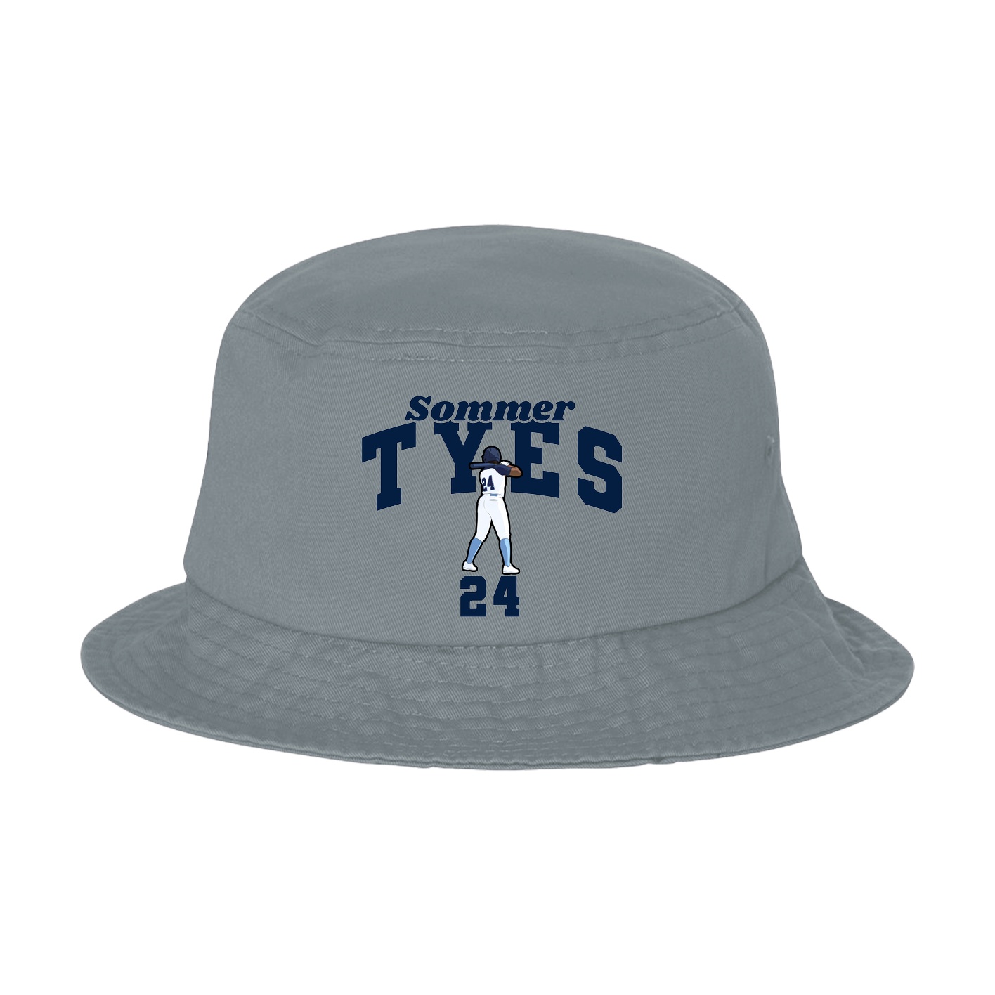 Bucket Cap — Signature Arch in Grey