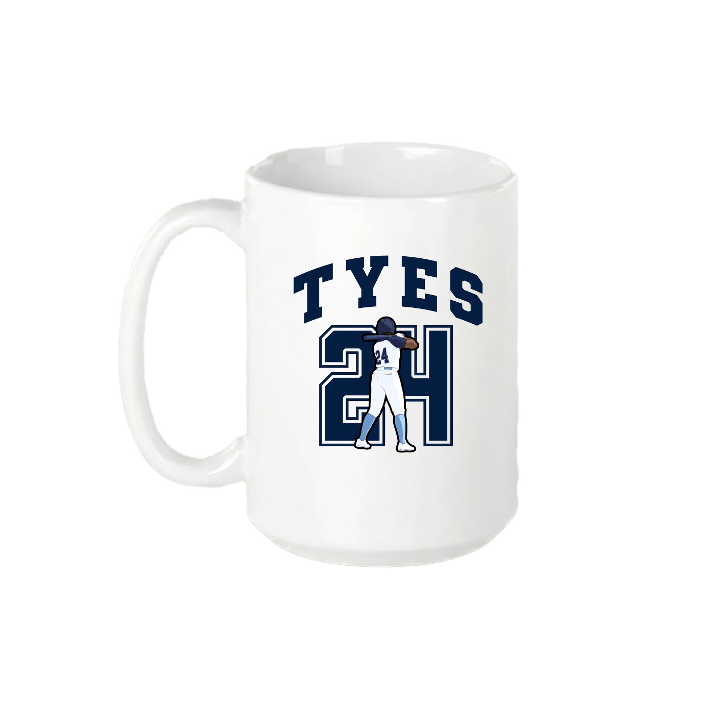15oz Coffee Mug — Number in White