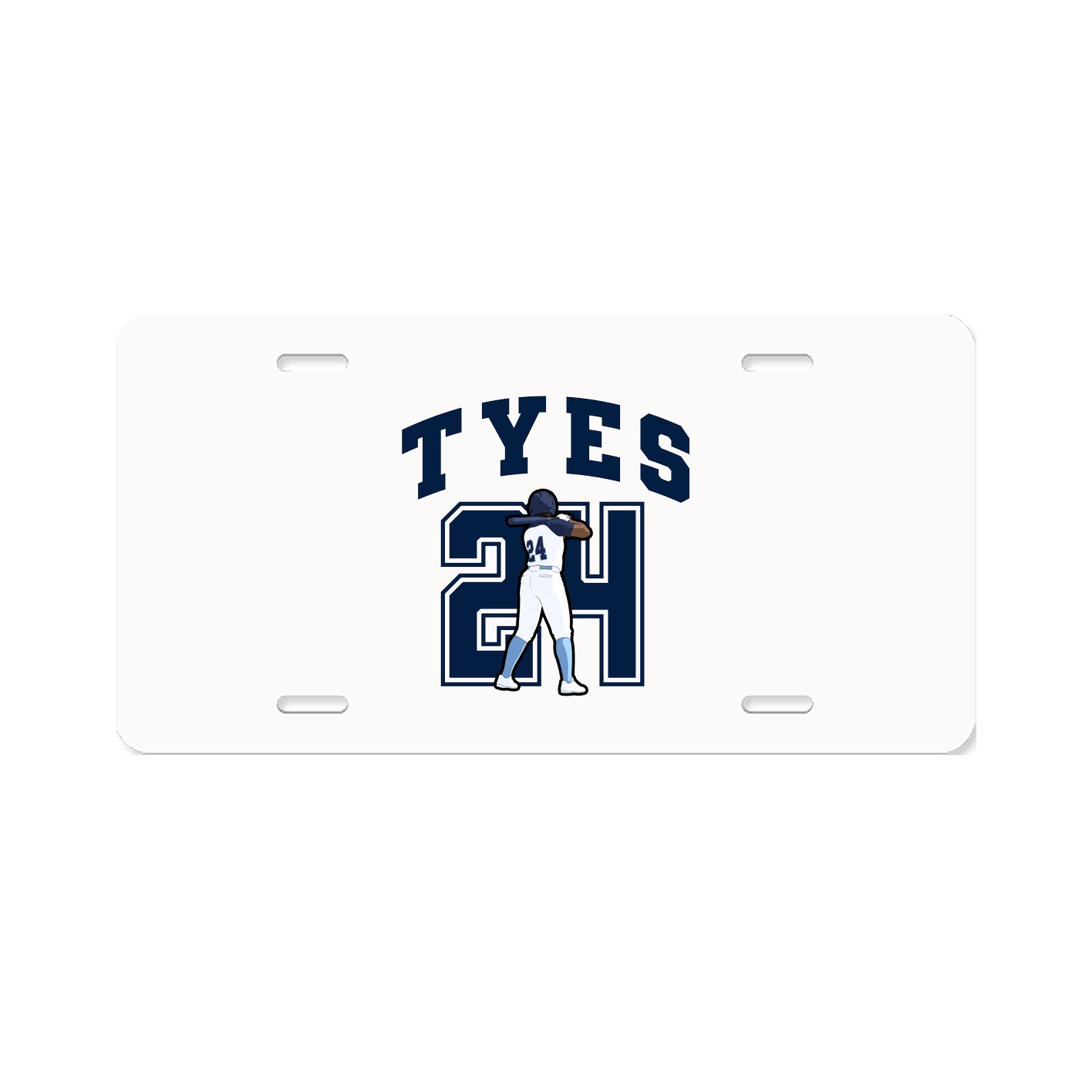 License Plate — Number in Classic
