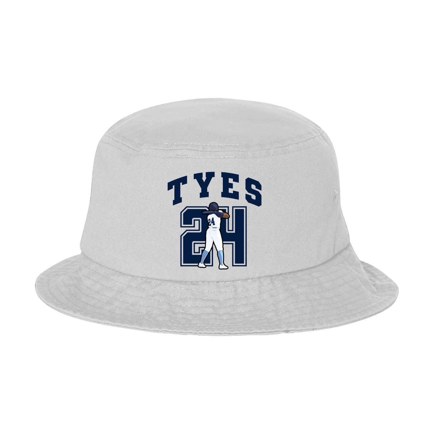 Bucket Cap — Number in White