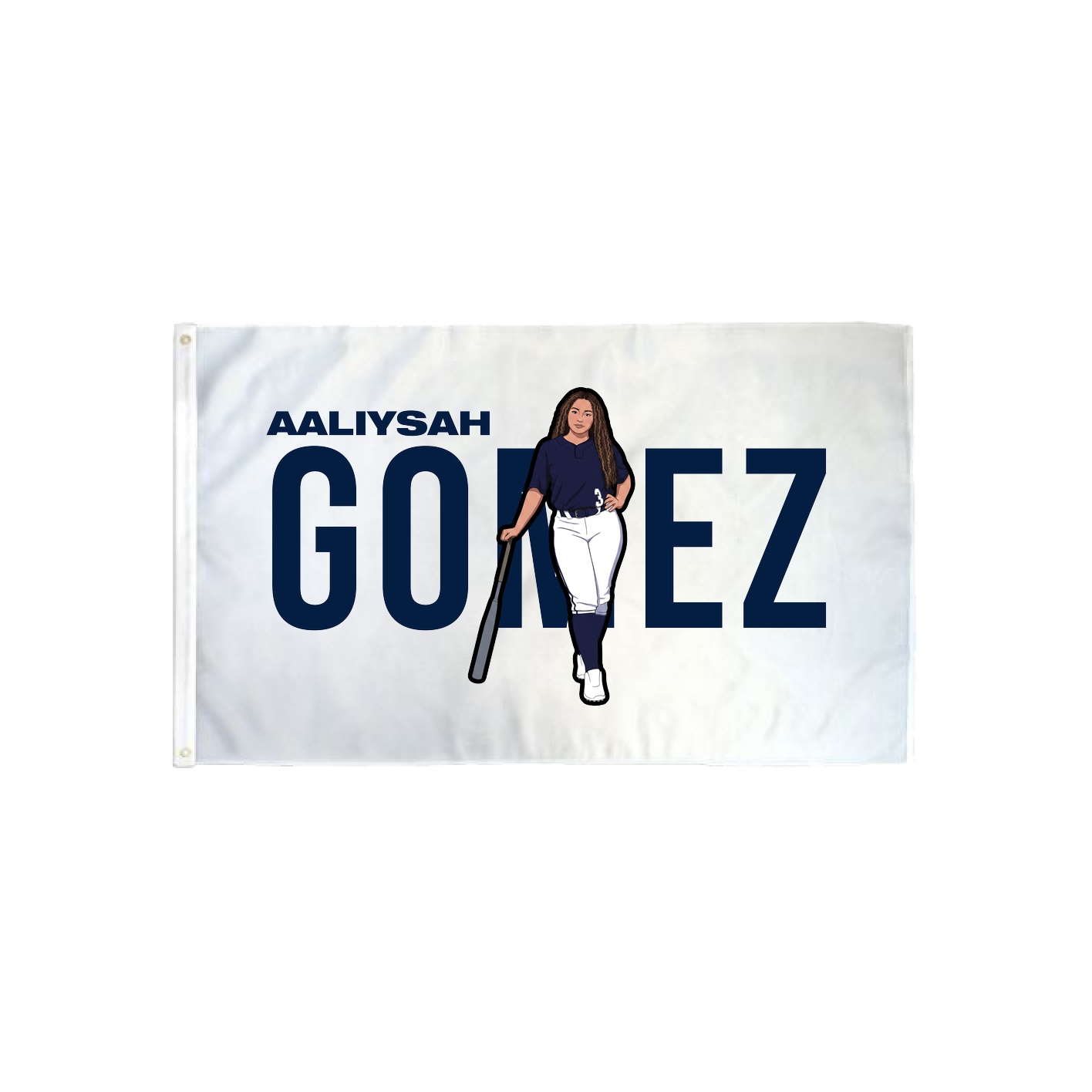 3x5 Flag — Player Name in Classic