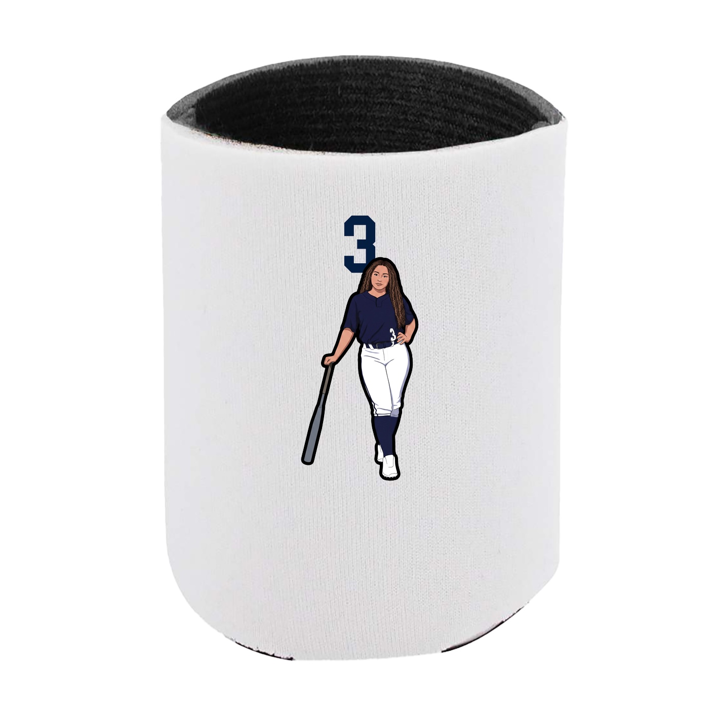 Can Holder — Number Top in White