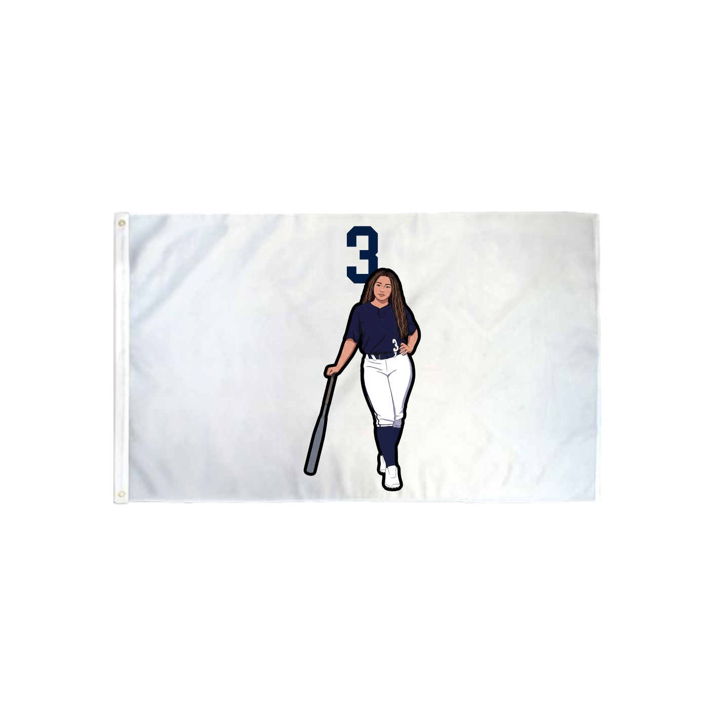 3x5 Flag — Number Top in Classic