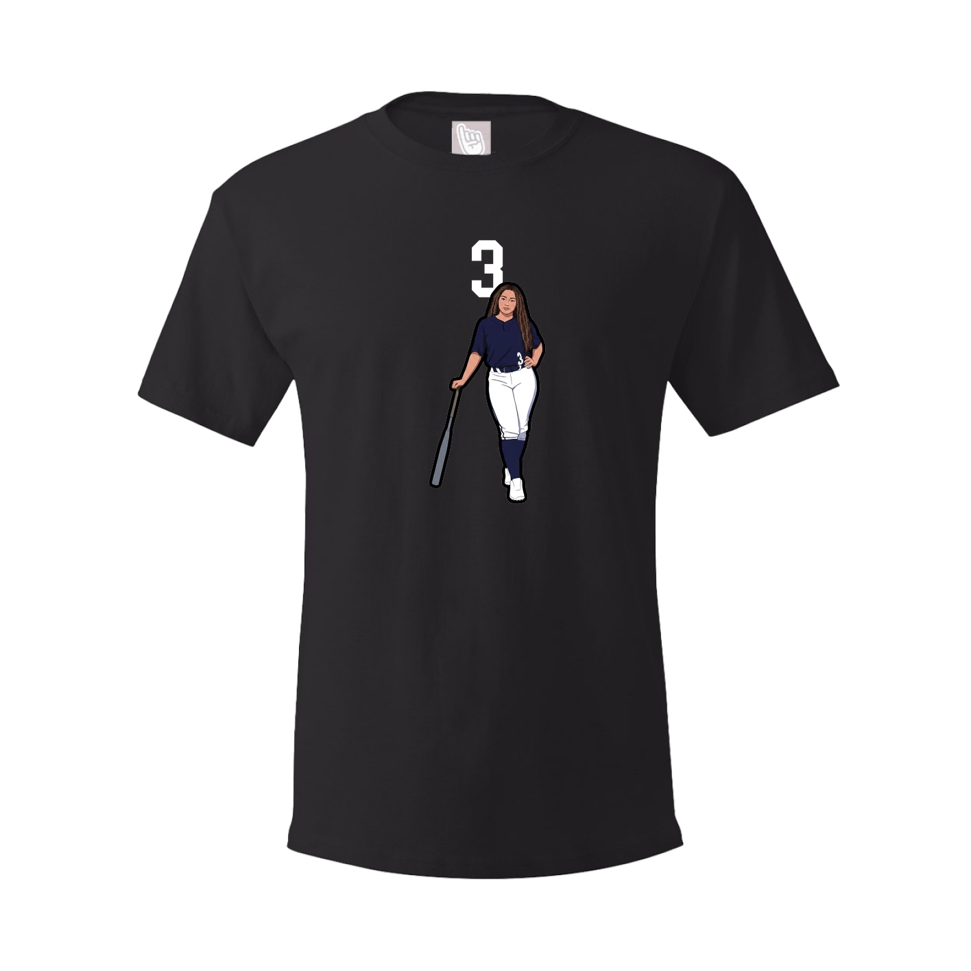 Tee — Number Top in Black