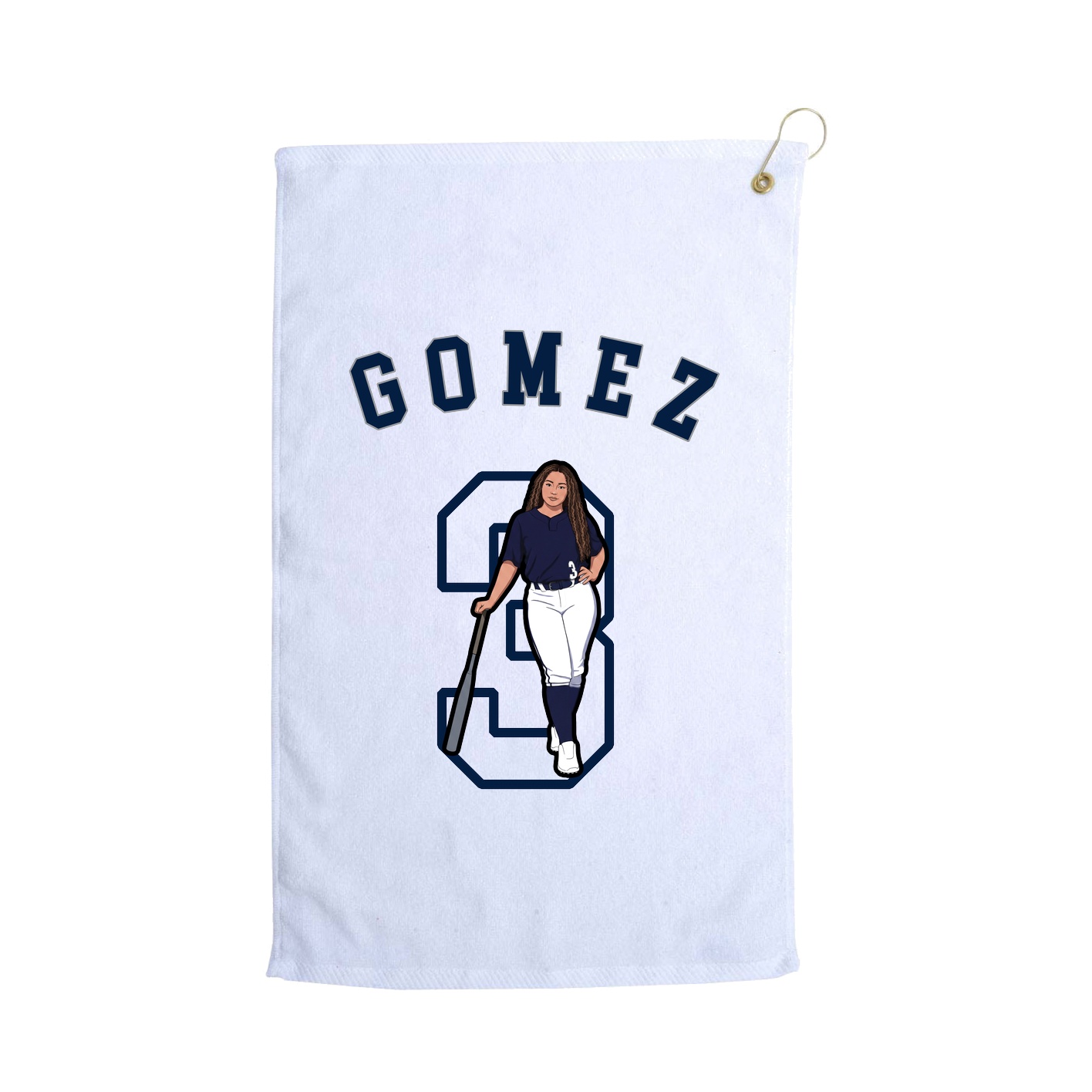 Golf Towel — Shirsey Arch in White