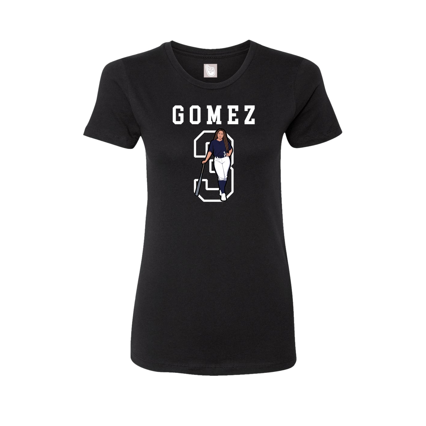 Fitted Women's Tee — Shirsey in Black