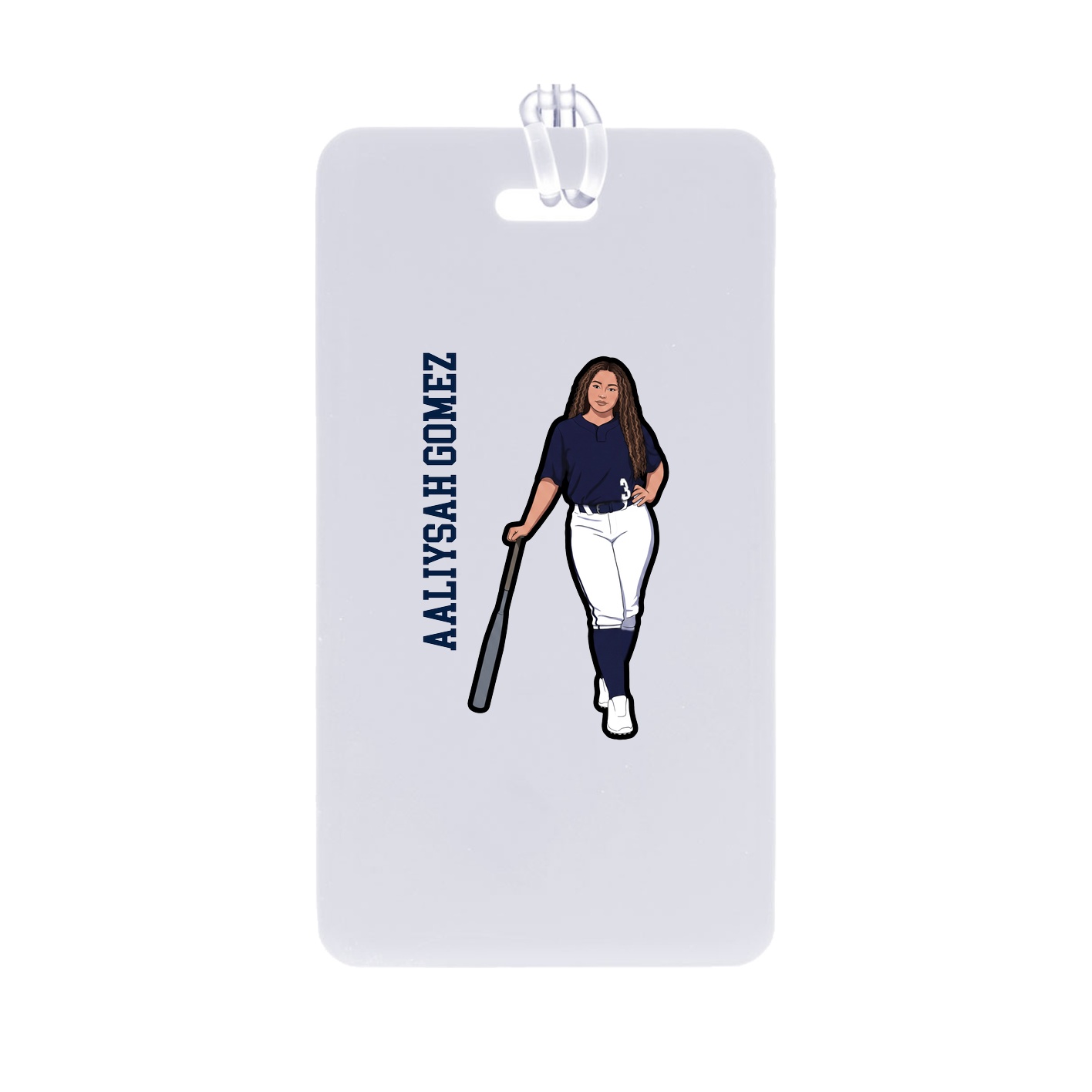 Bag Tag — Name Vertical in Classic