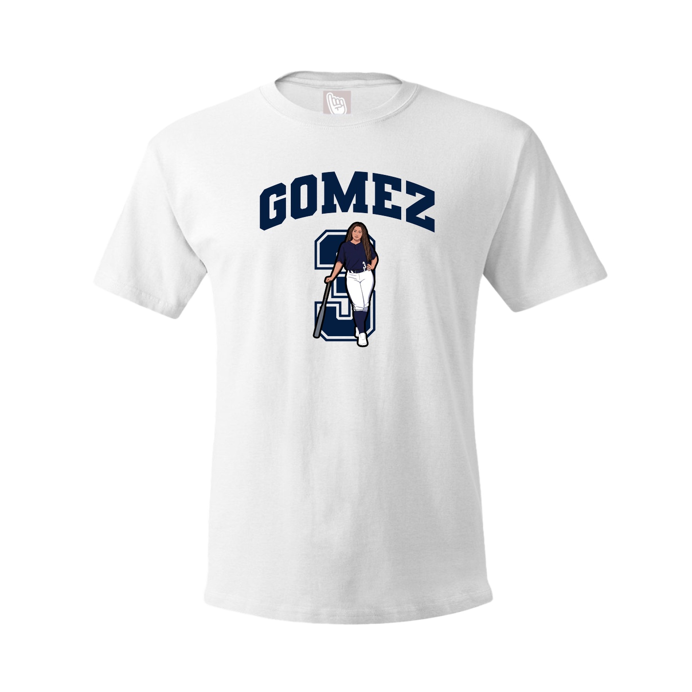 Tee — Number in White