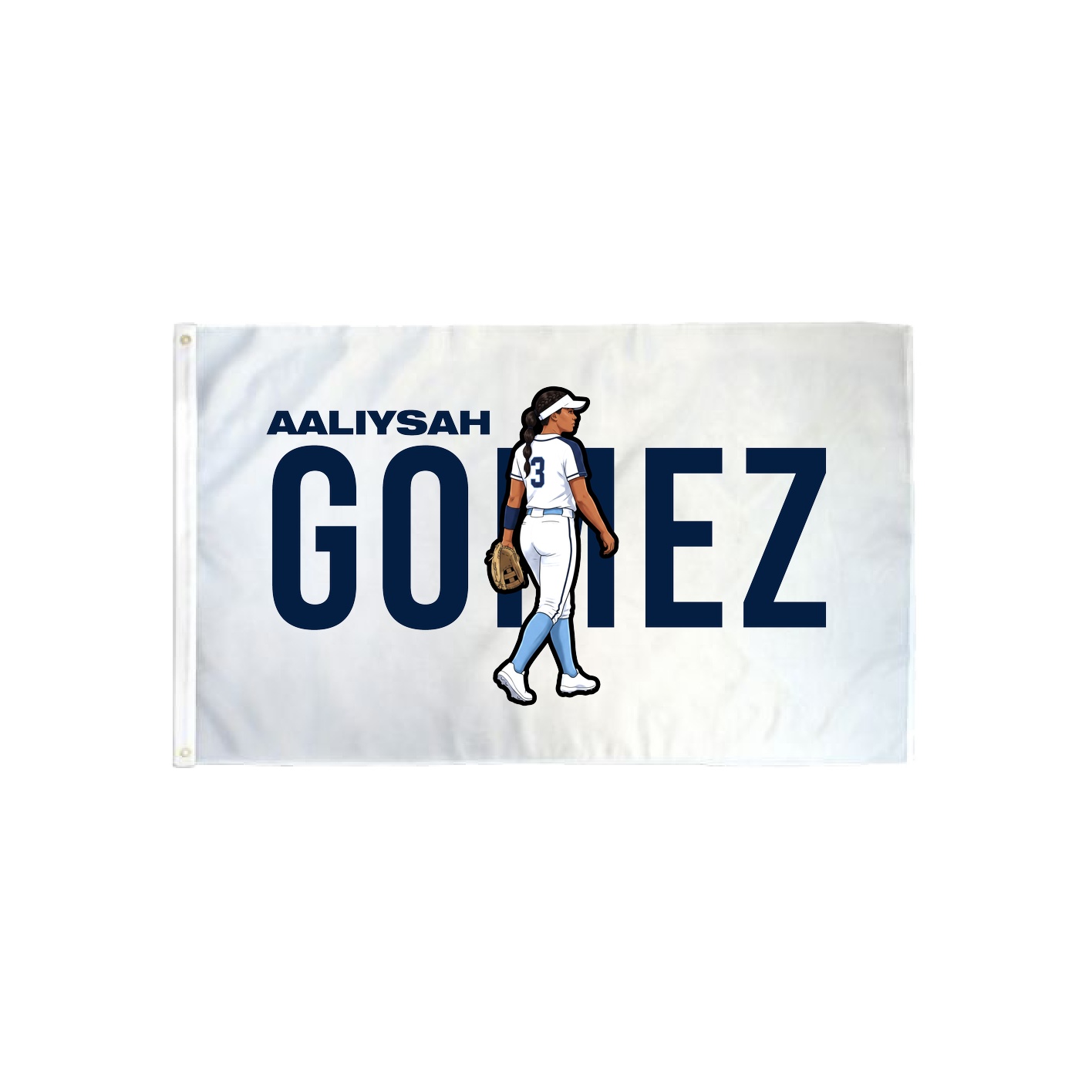 3x5 Flag — Player Name in Classic