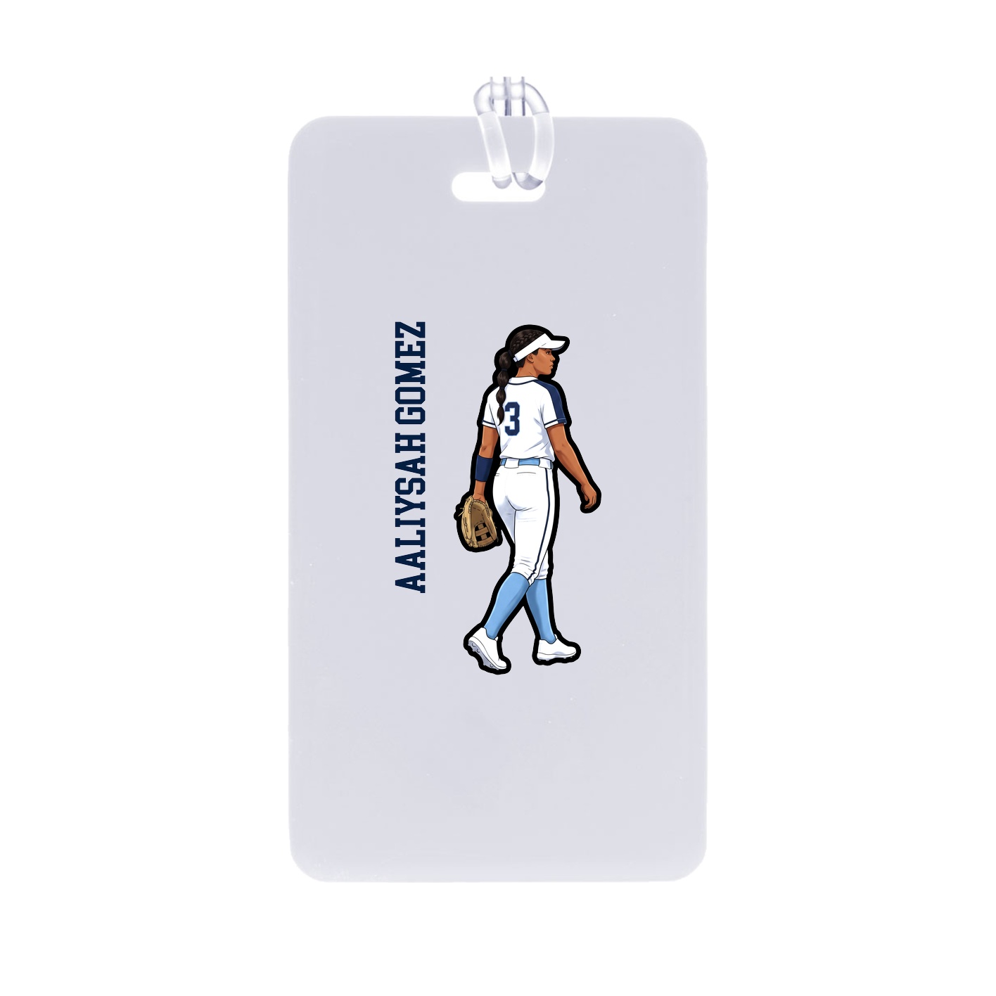 Bag Tag — Name Vertical in Classic