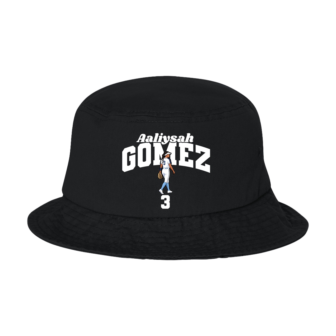 Bucket Cap — Signature Arch in Black
