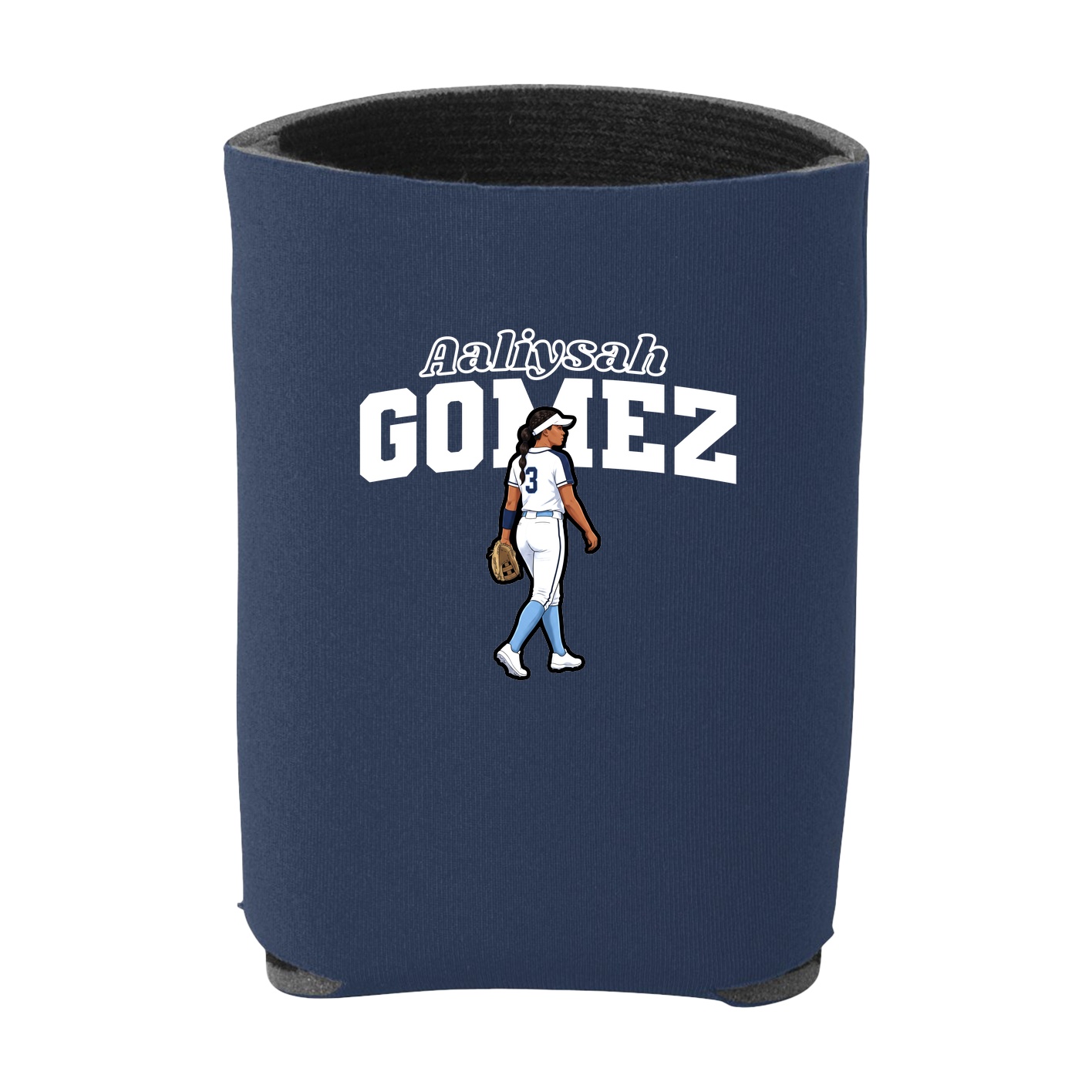 Can Holder — Name Arch in Navy