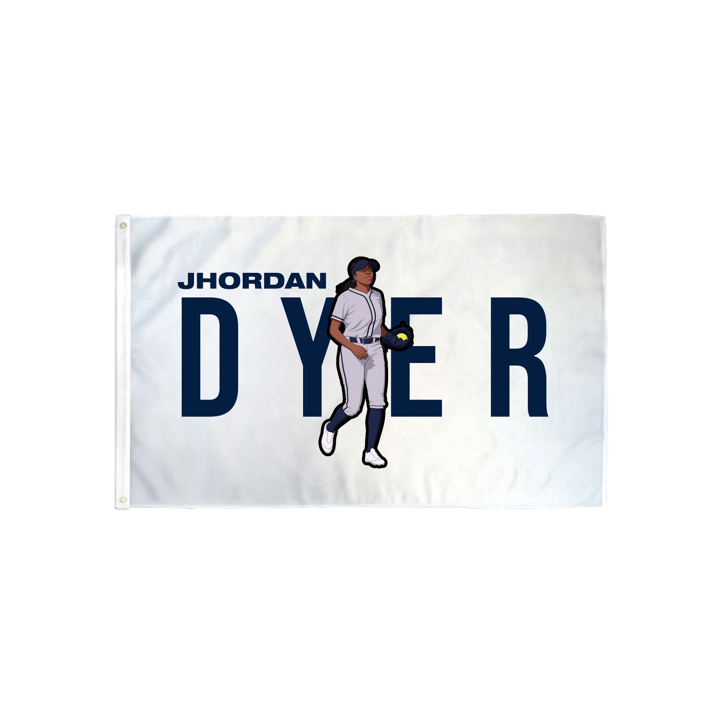 3x5 Flag — Player Name in Classic