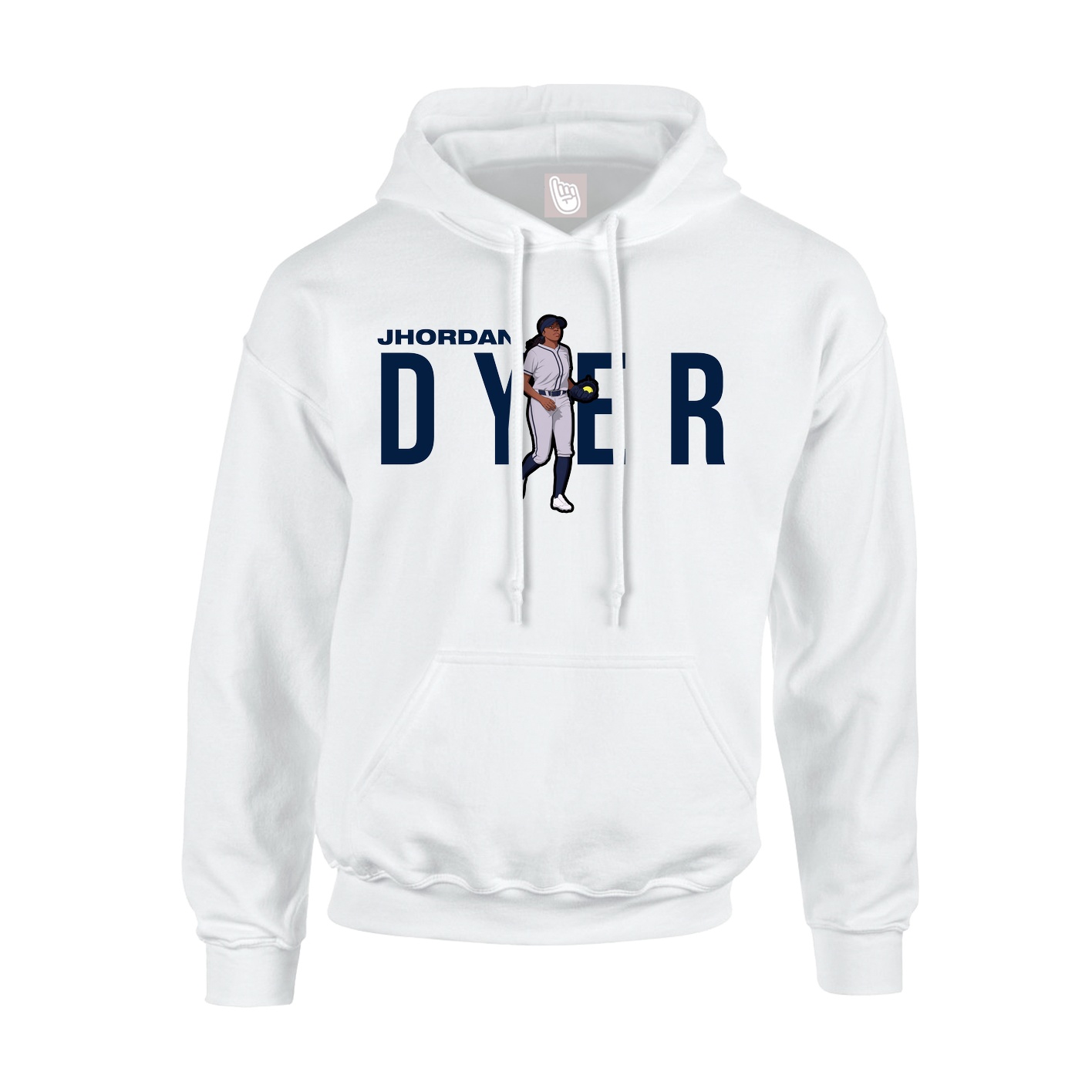 Hoodie — Player Name in White