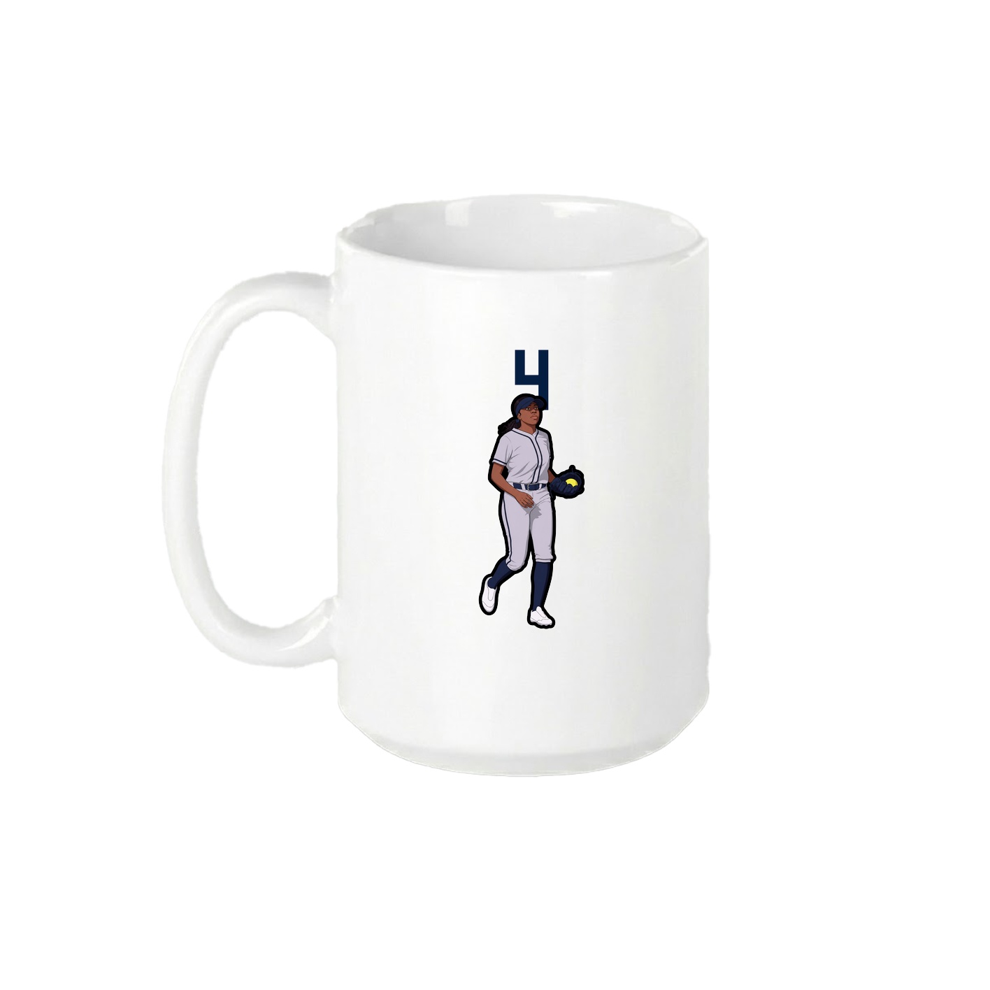 15oz Coffee Mug — Number Top in White