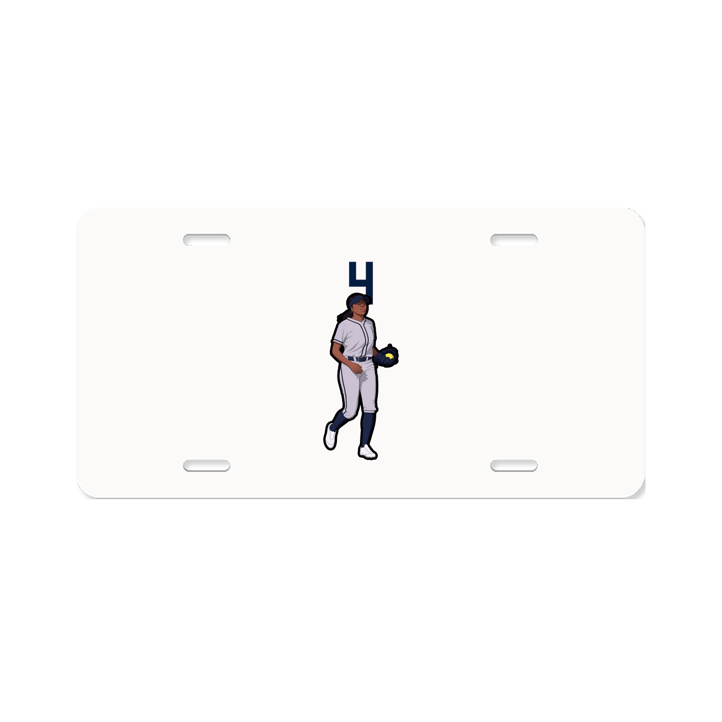License Plate — Number Top in Classic