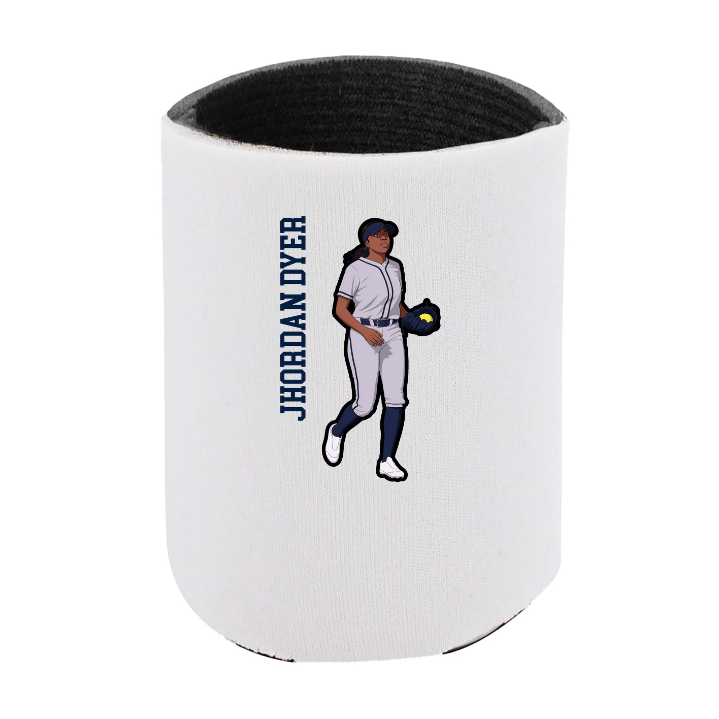 Can Holder — Name Vertical in White
