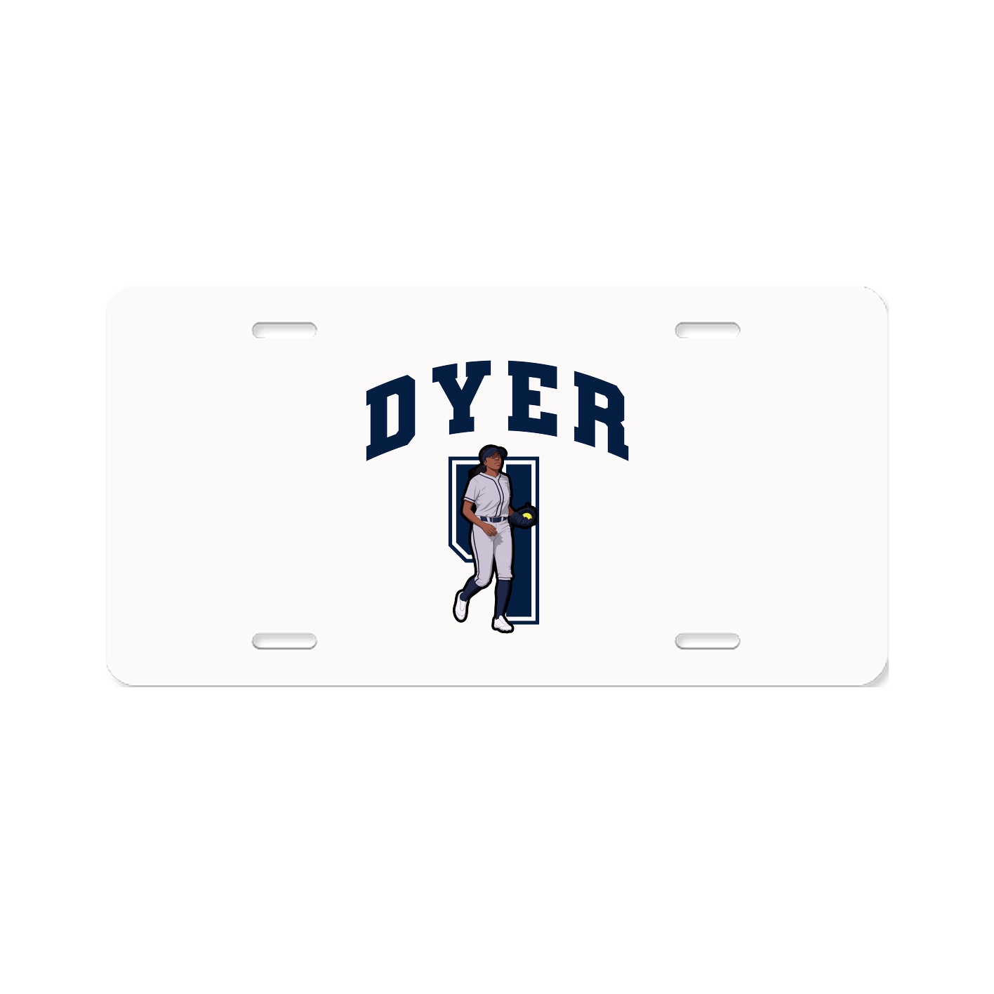 License Plate — Number in Classic