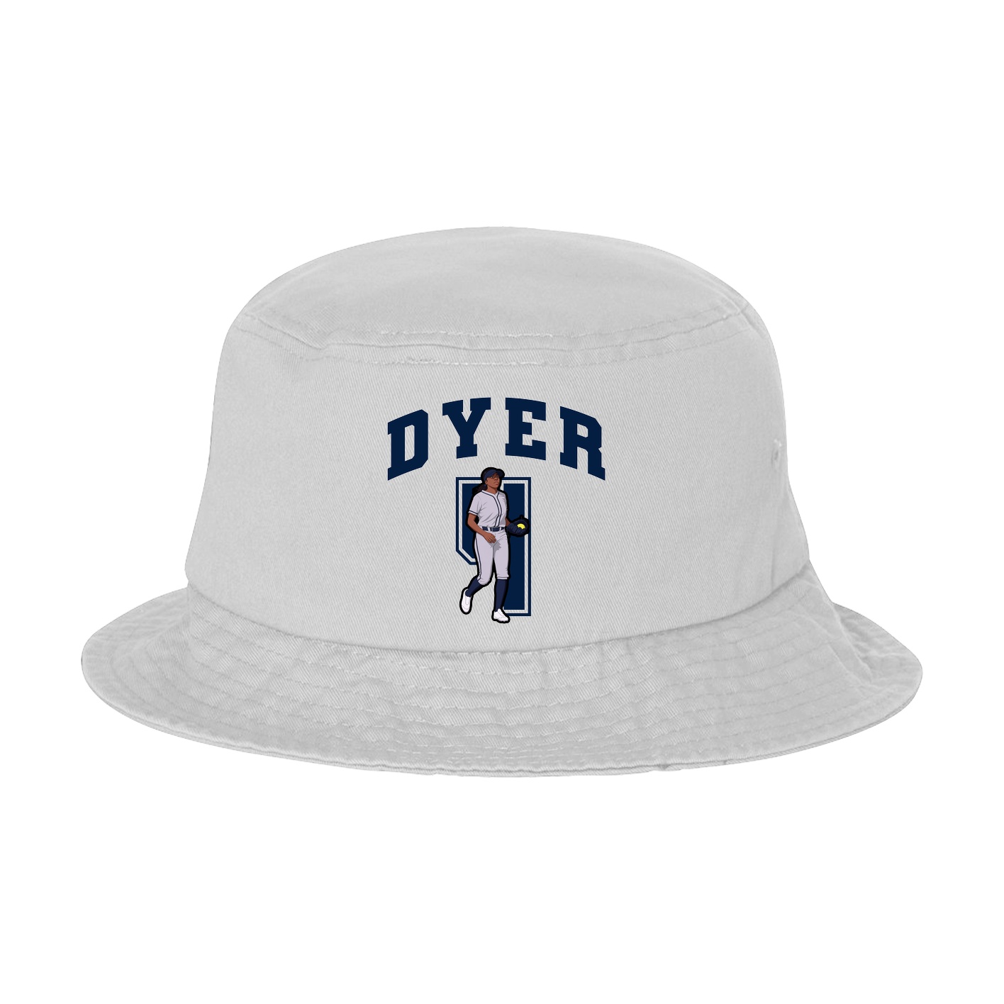 Bucket Cap — Number in White