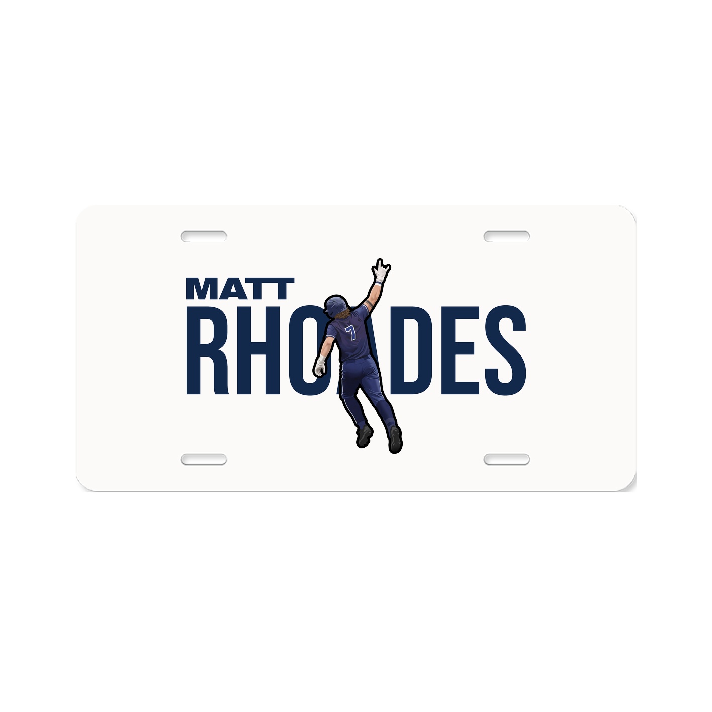License Plate — Player Name in Classic