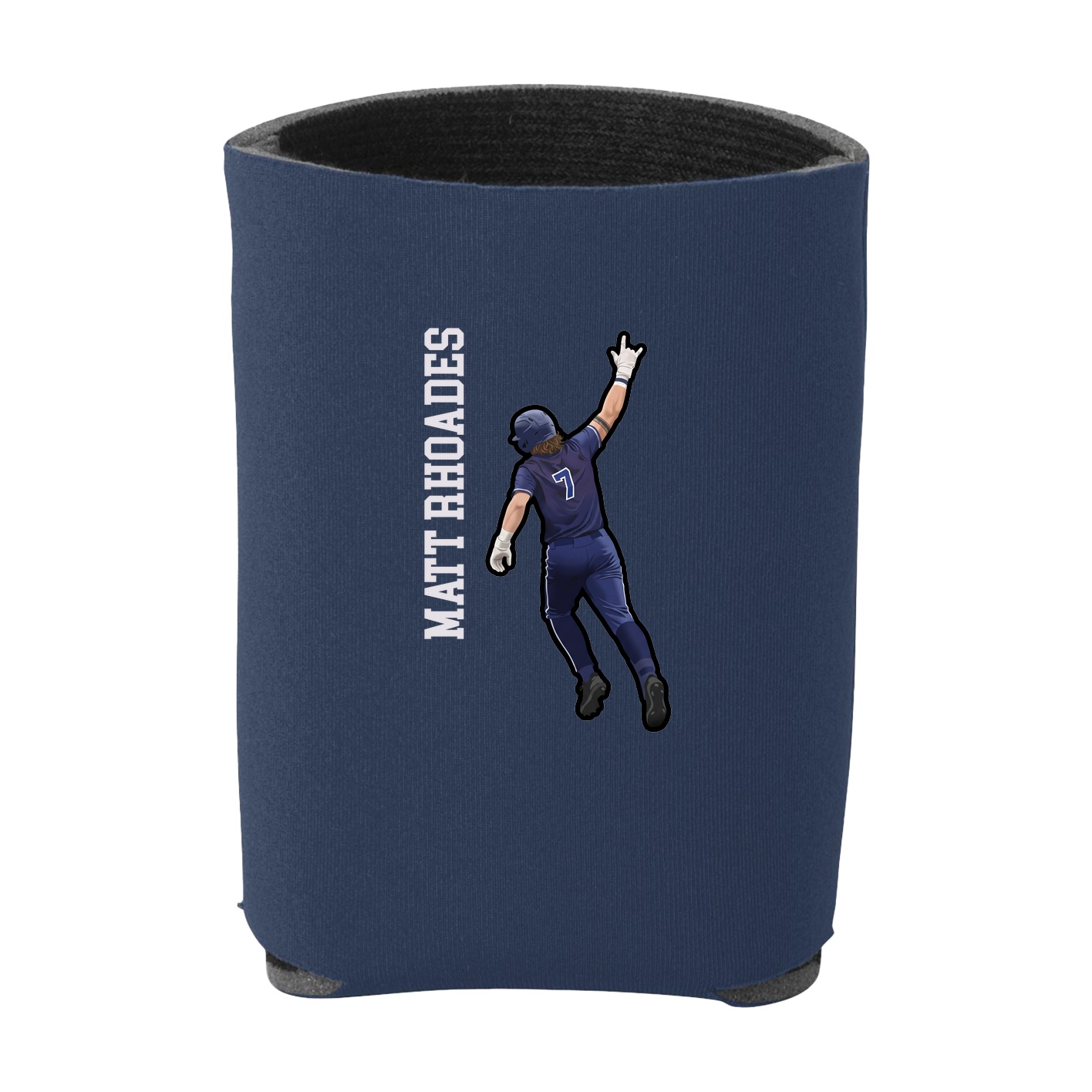 Can Holder — Name Vertical in Navy
