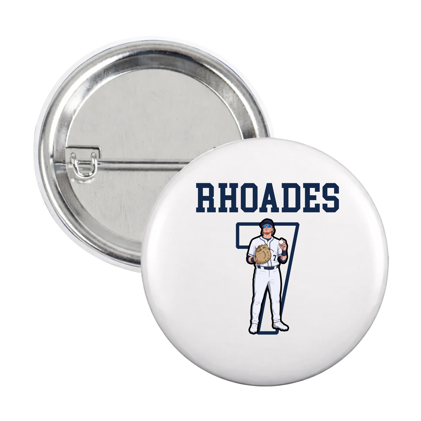 Game Day Button — Shirsey in White